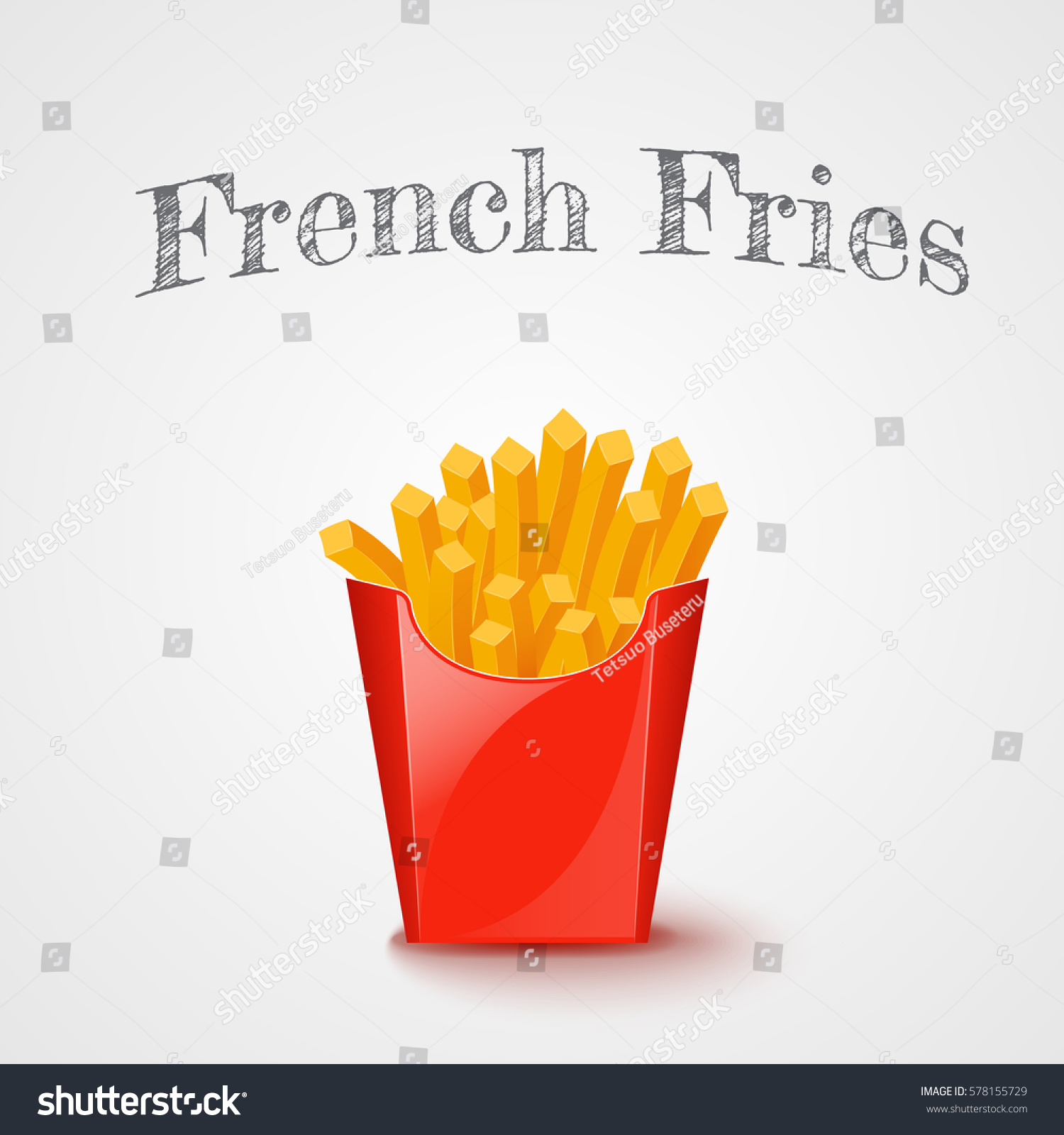 French Fries Potato Vector Illustration 스톡 벡터로열티 프리 578155729 Shutterstock 3641