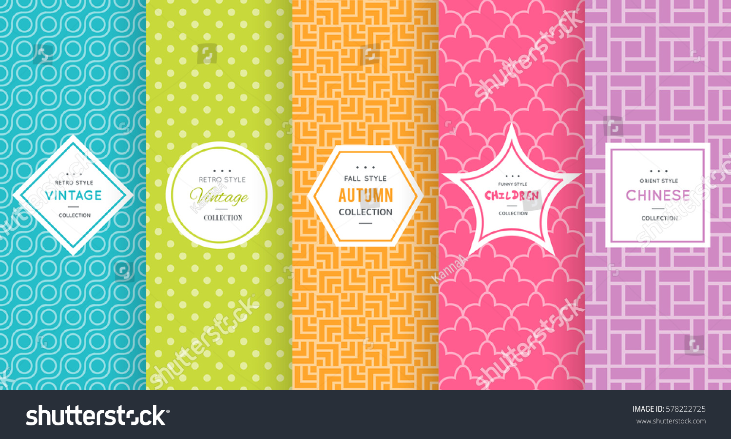 Cute Bright Seamless Pattern Background Vector Stock Vector (Royalty ...