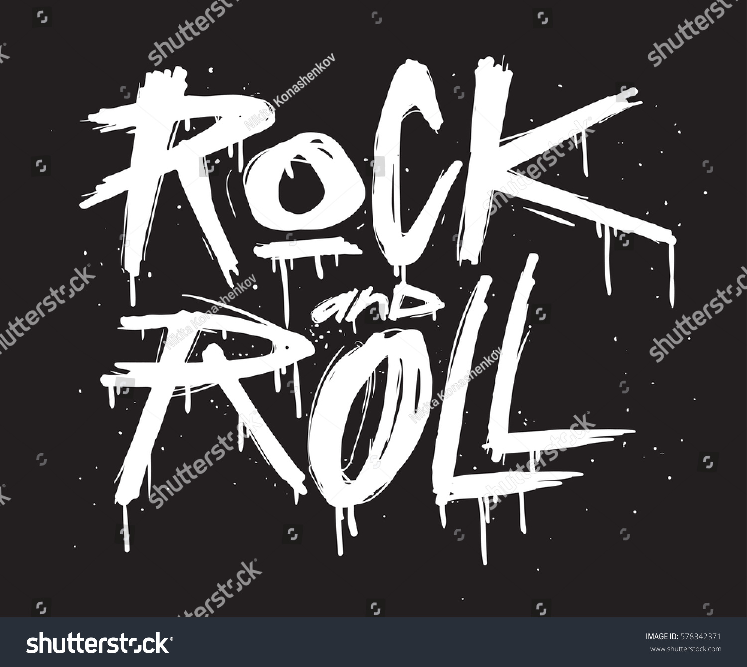 Граффити рок н ролл