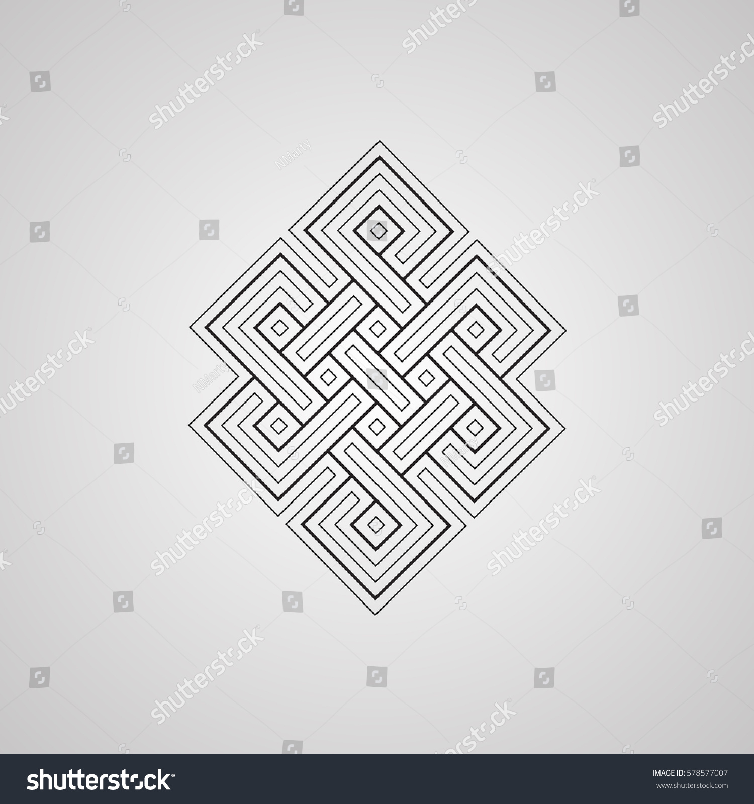 Celtic Irish Patterns Braids Vector Stock Vector (Royalty Free ...