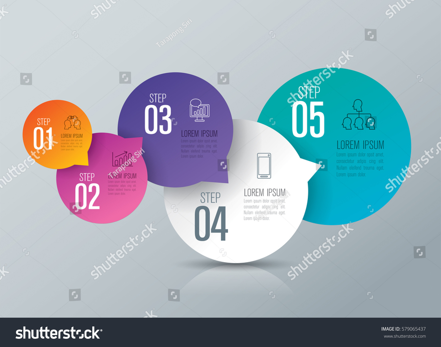 Infographics Design Vector Marketing Icons Can Stock Vector (royalty 