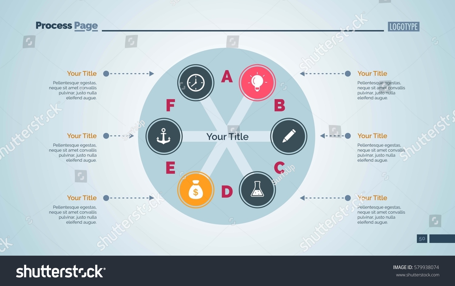 Round Infographic Diagram Slide Template Stock Vector (royalty Free 