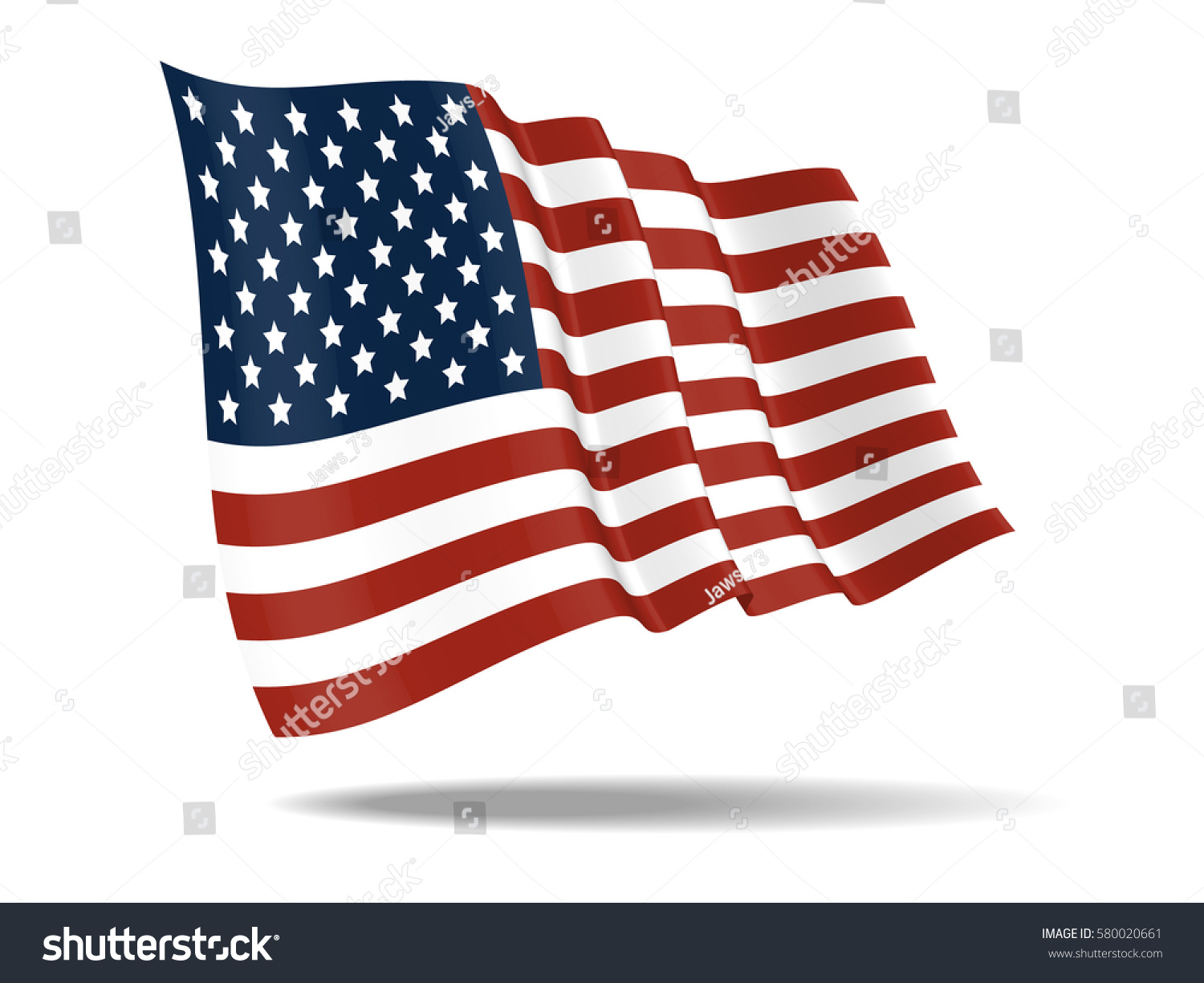 Illustration United States America Flag Waving Stock Vector Royalty Illustration United States America Flag Waving Stock Vector Royalty