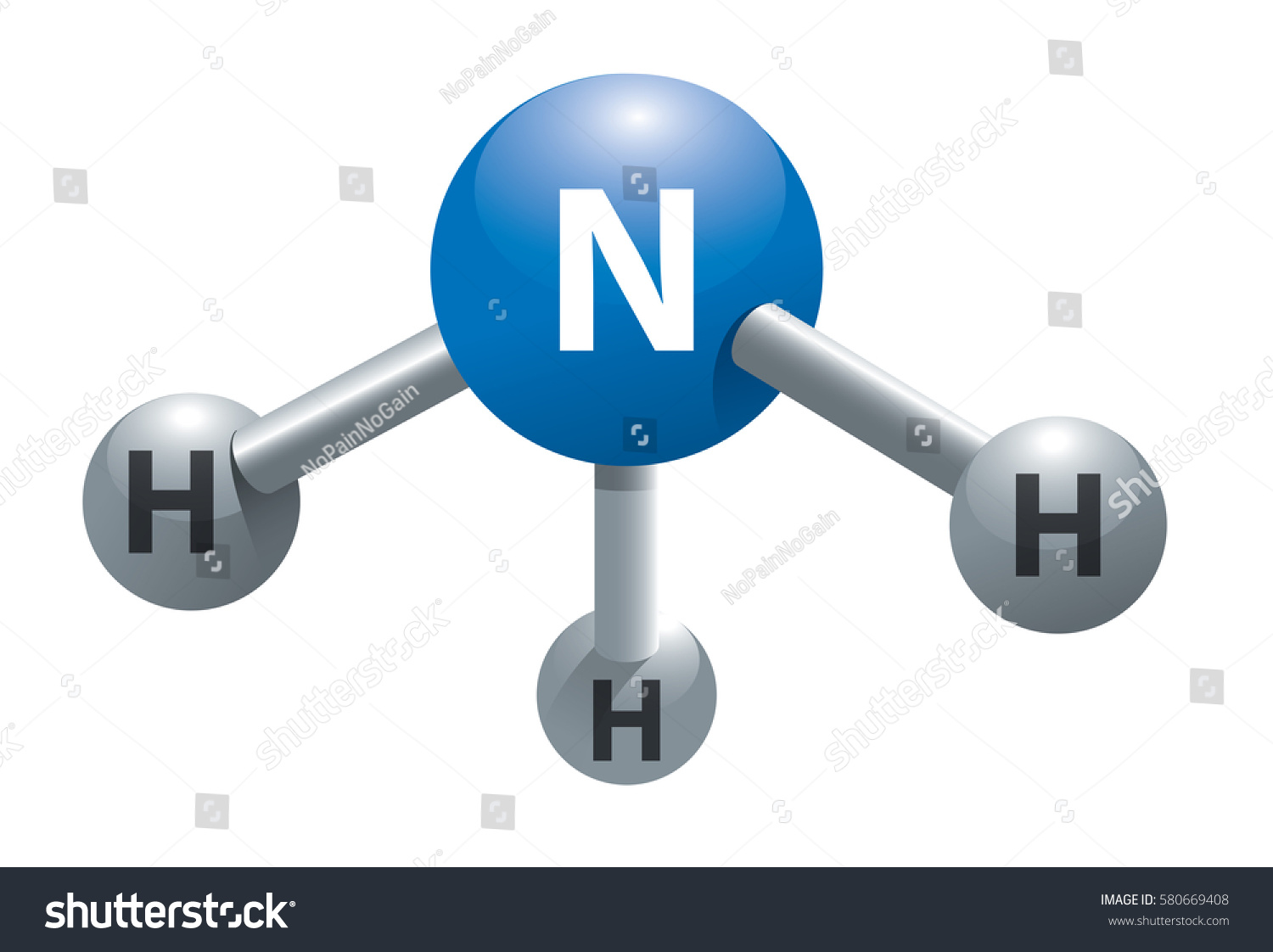 ammonia molecular structure