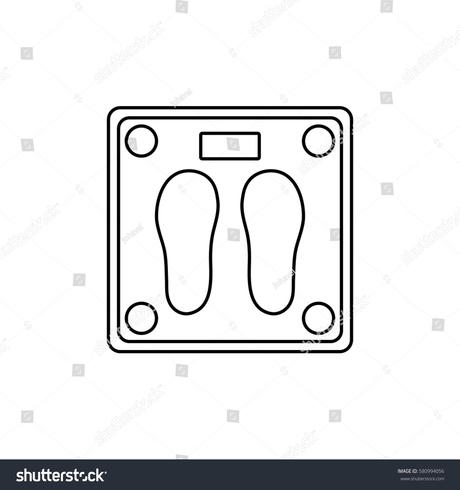 Body Weight Scale Icon Vector Illustration Stock Vector Royalty Free 580994056 Shutterstock