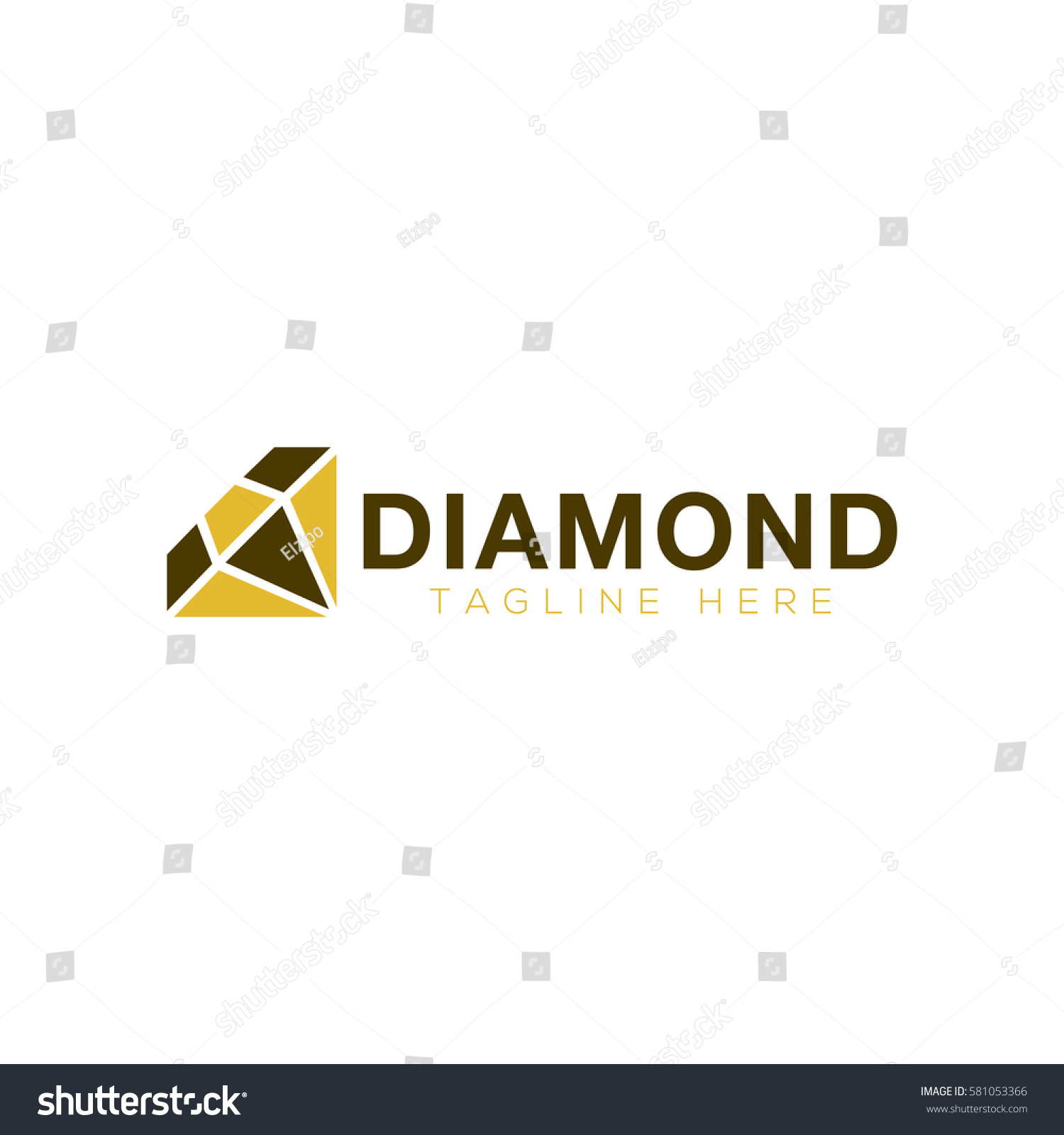 Diamond Logo Design Stock Vector (Royalty Free) 581053366 | Shutterstock