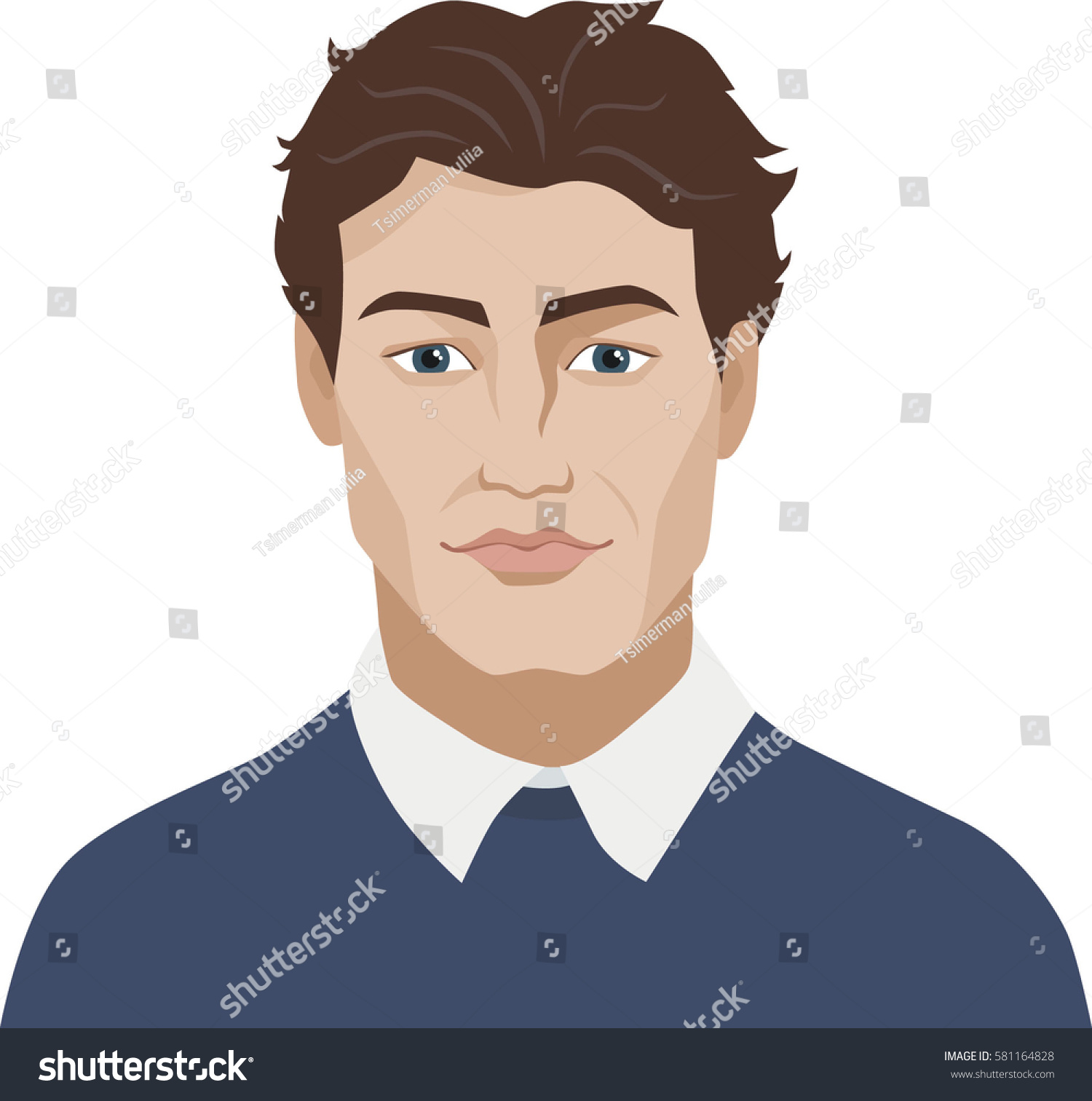 Portrait Young Man Vector Illustration Stock Vector Royalty Free Portrait Young Man Vector Illustration Stock Vector Royalty Free