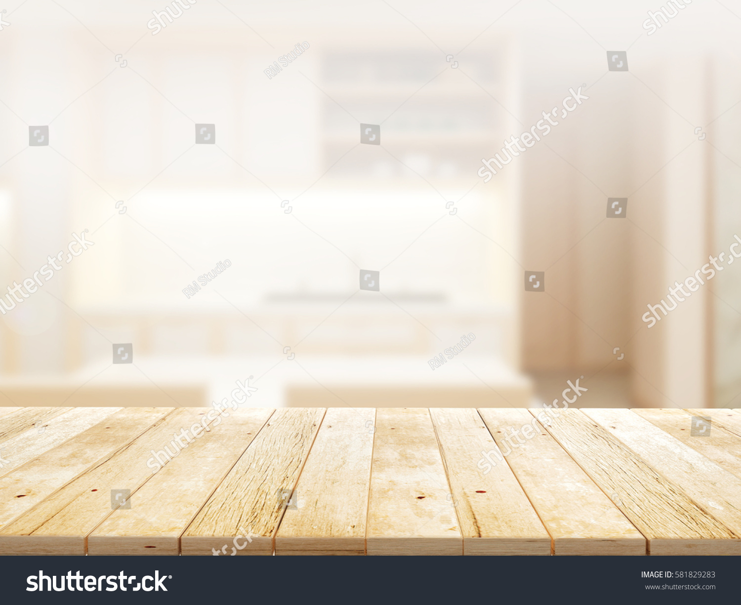 Closeup Top Wood Table Blur Background Stock Photo 581829283 | Shutterstock