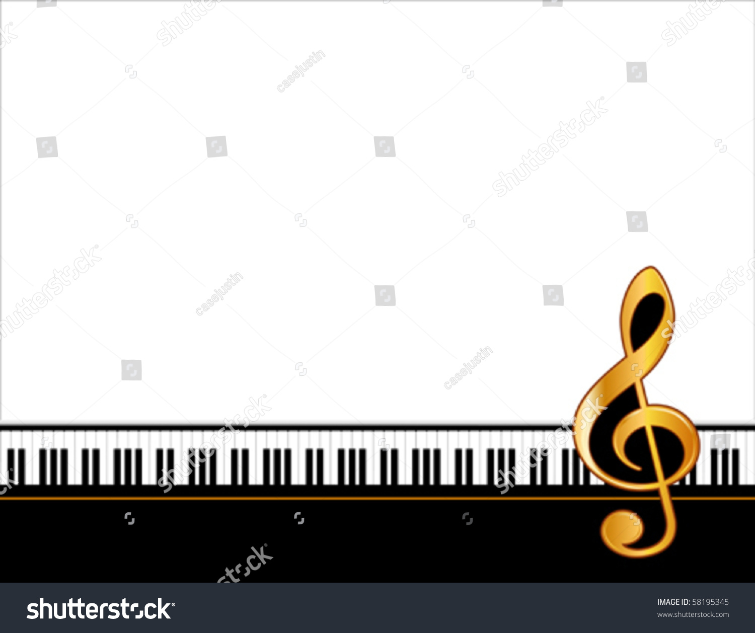 Music Poster Grand Piano Black Keyboard Stock Vector (royalty Free 