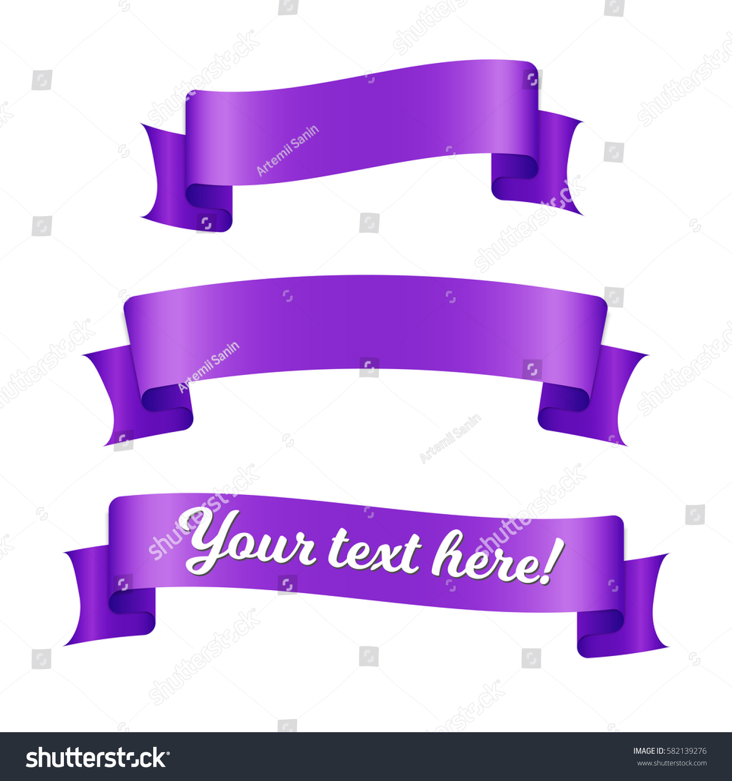 46,429 Purple Ribbon Banner Images, Stock Photos & Vectors | Shutterstock