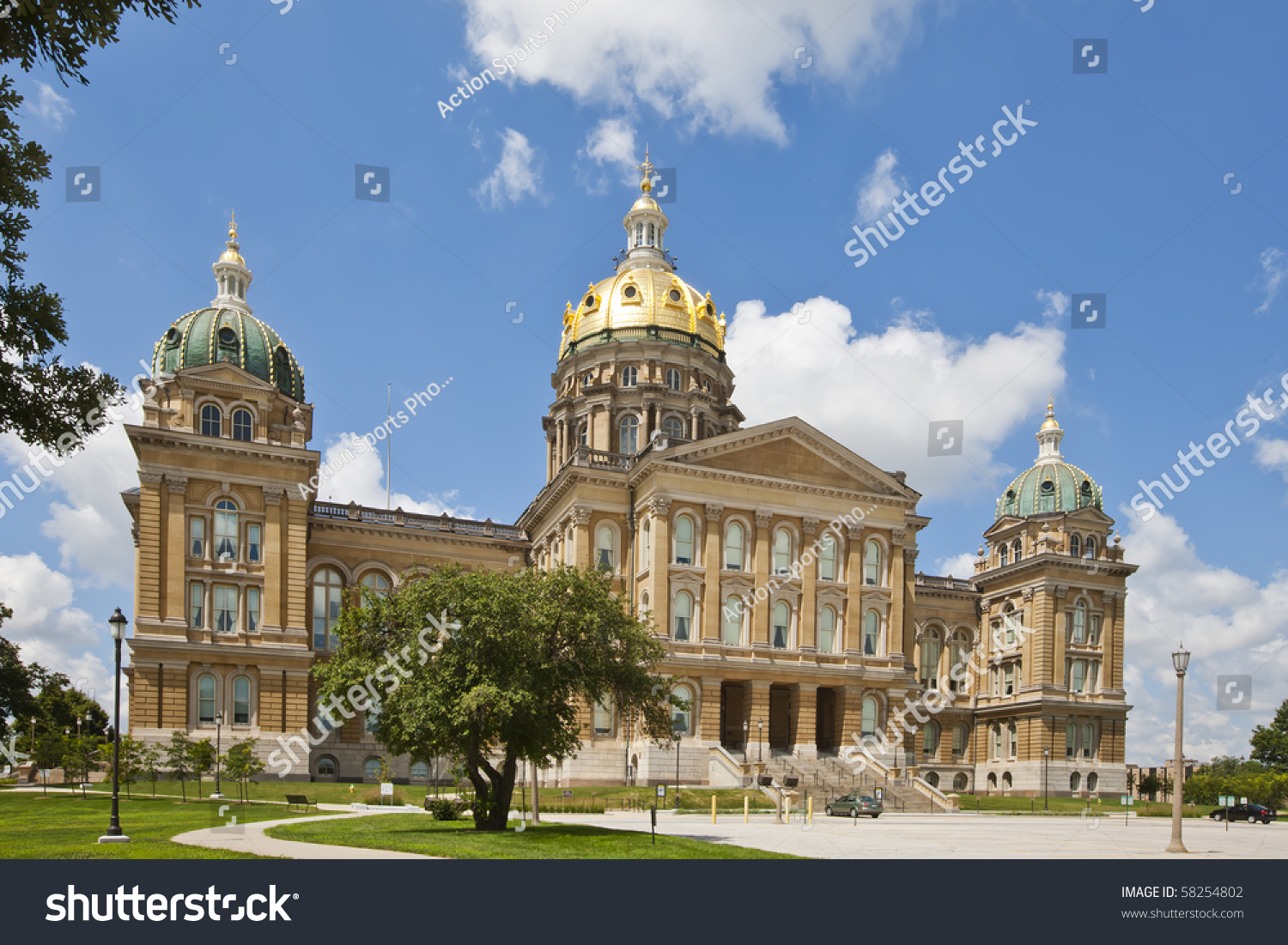 Iowa State Capitol State Capitol Building Stock Photo 58254802 ...