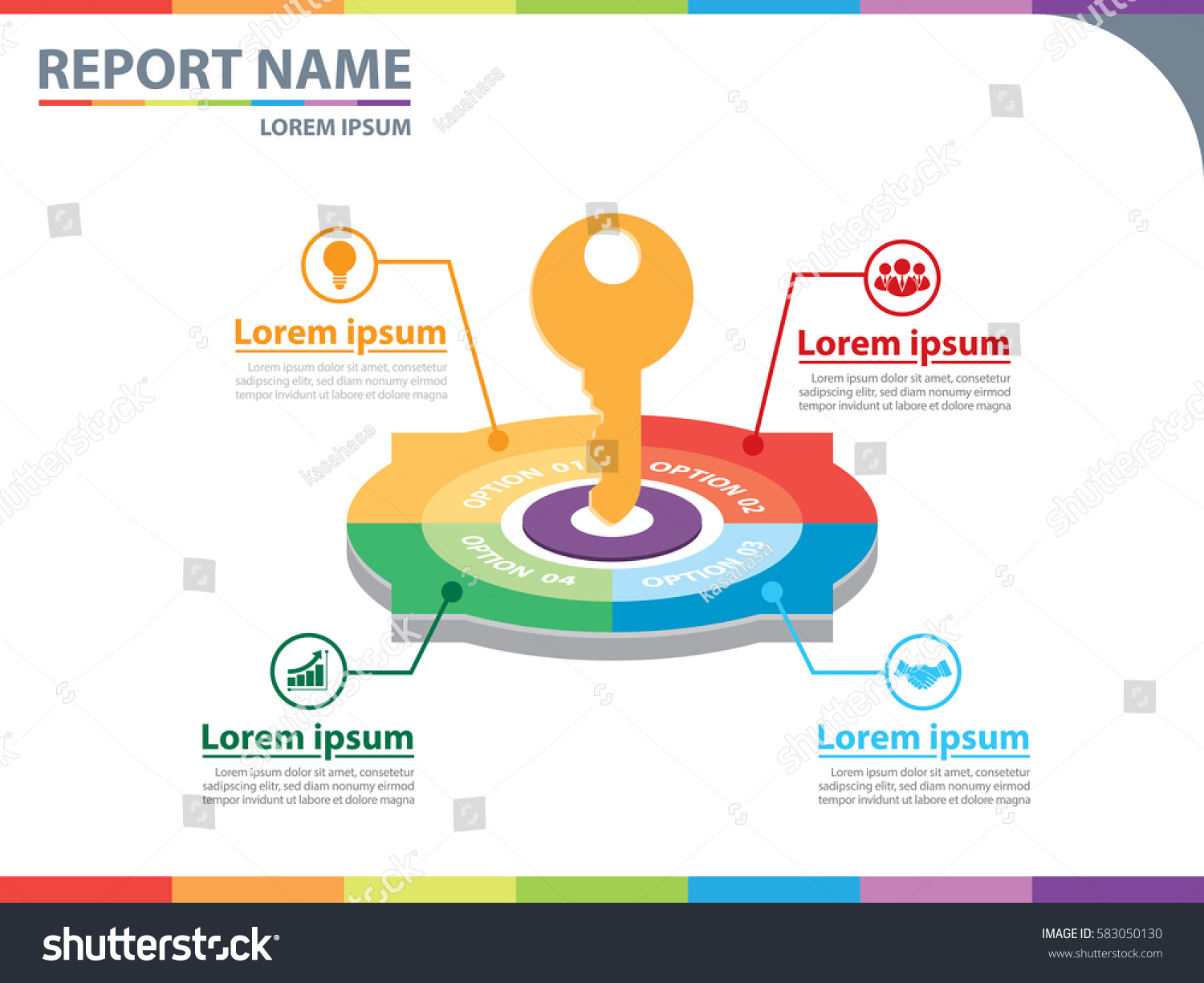 Circle Infographics Key Success Factors Presentation Stock Vector Royalty Free 583050130 3863