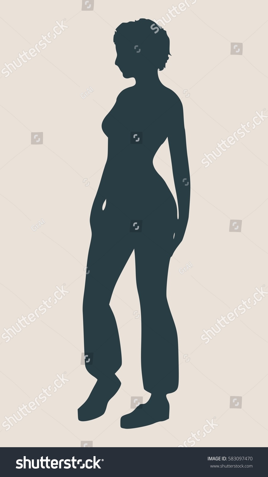 Sexy Women Silhouette Fashion Mannequin Vector Stock Vector Royalty Free 583097470 Shutterstock 2847