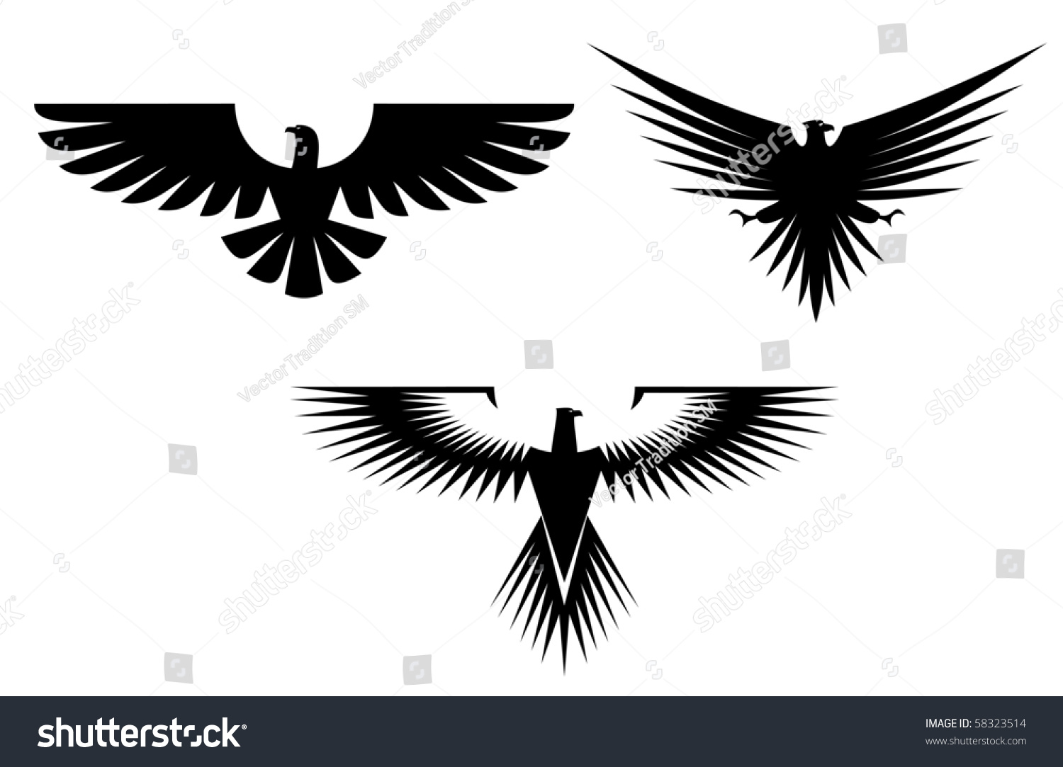 Орёл с расправленными крыльями символ