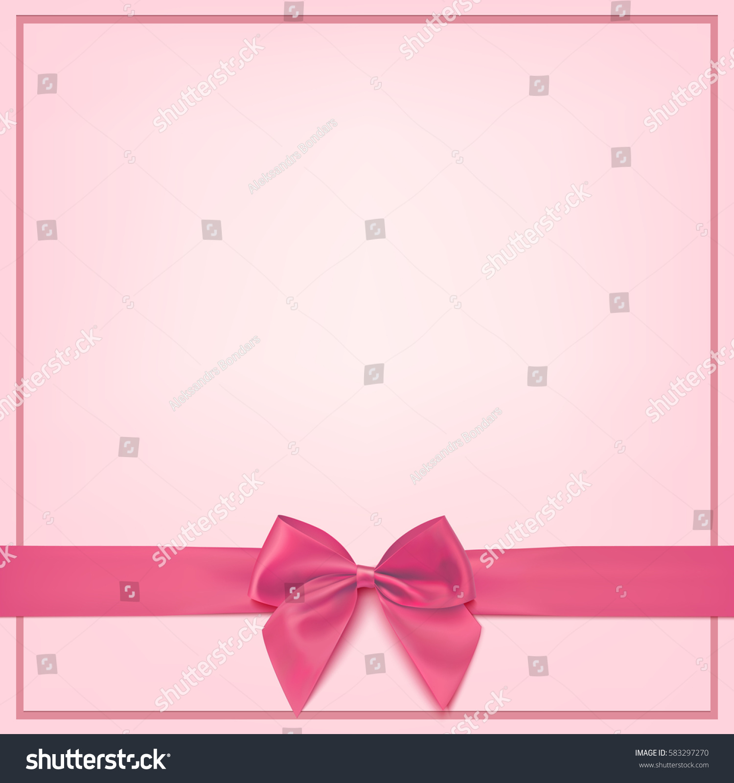 Pink Greeting Card Background Brochure Template Stock Vector (Royalty ...