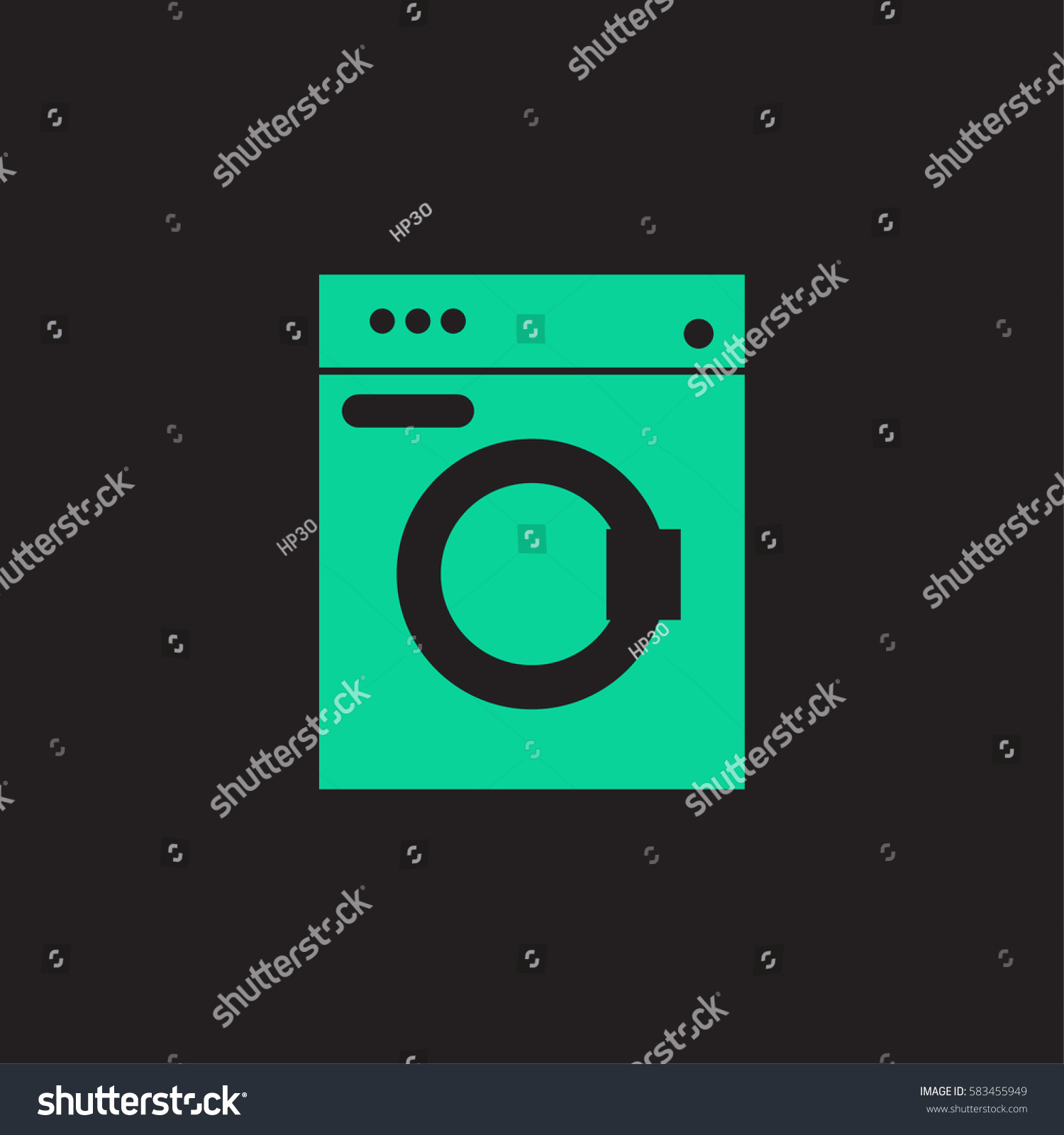 Washing Machine Stock Vector Royalty Free 583455949 Shutterstock 3575