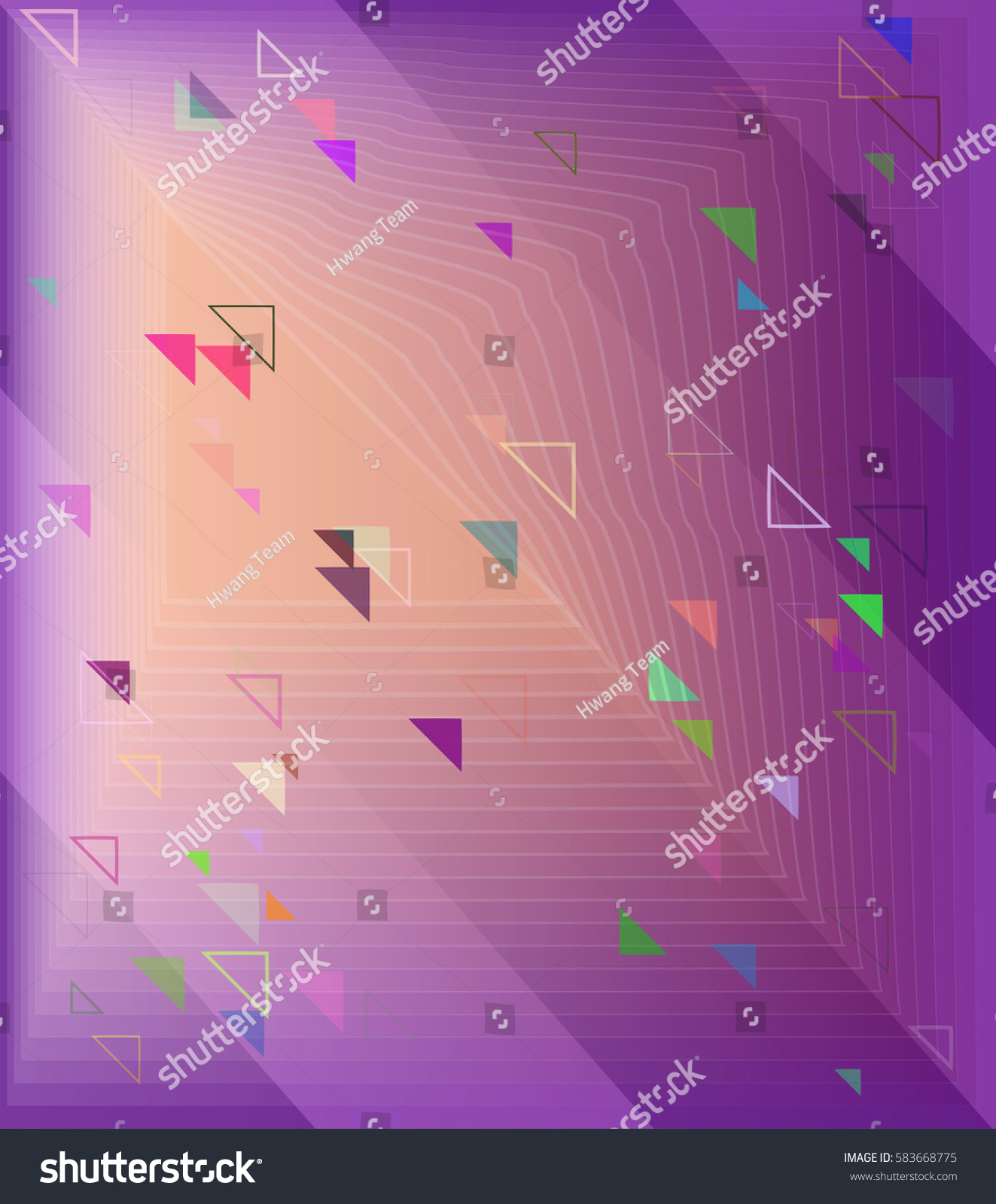 Triangle Pattern Template Stock Vector (Royalty Free) 583668775 ...