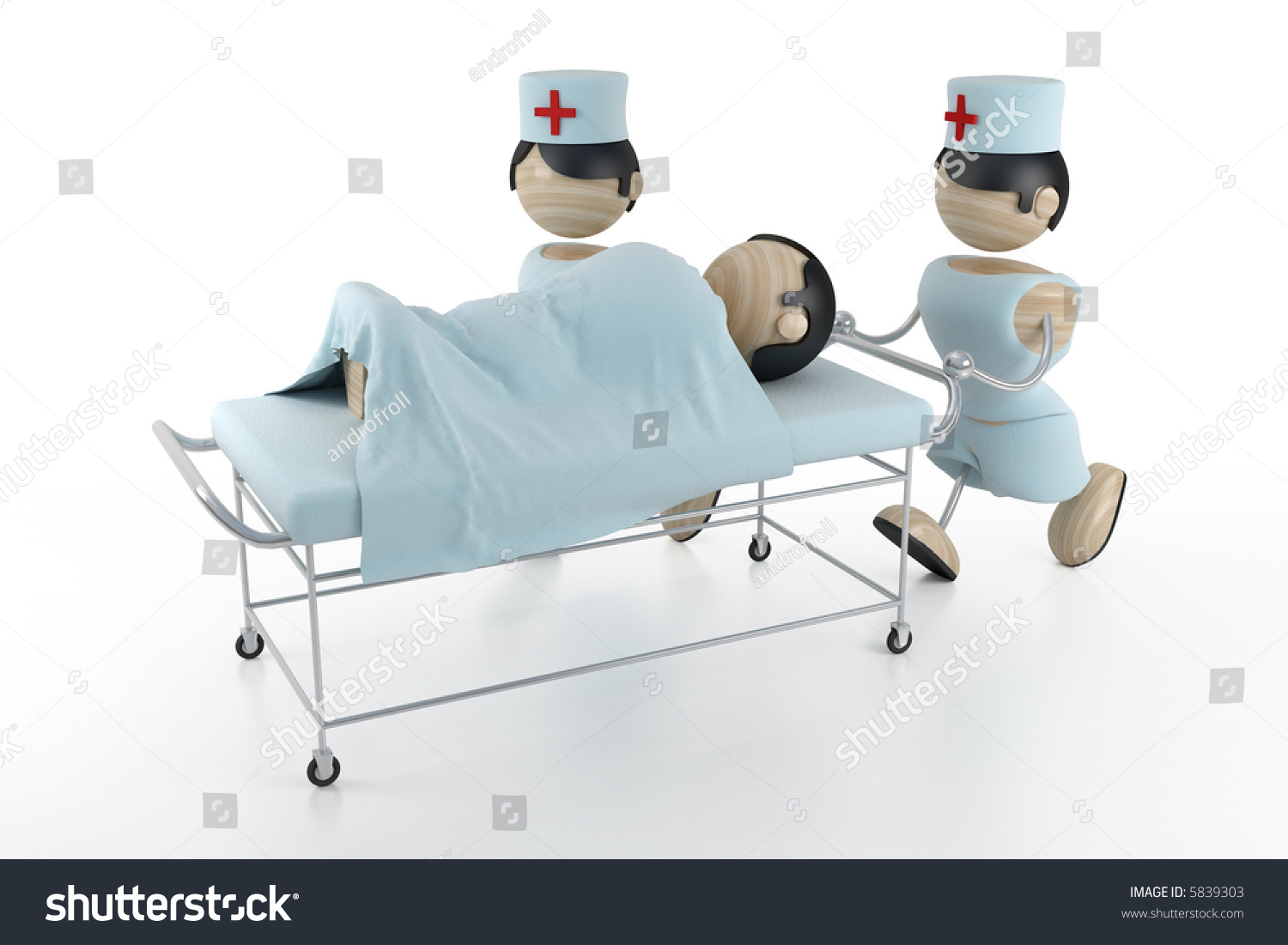 Hospital 3d People Stock Illustration 5839303 | Shutterstock