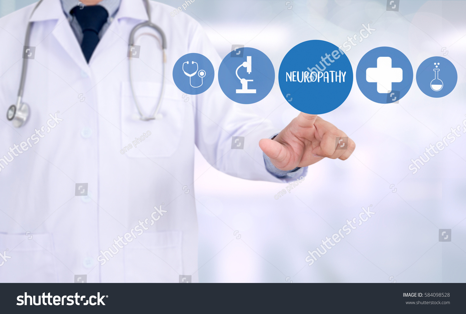 Neuropathy Medical Doctor Concept Neuropathy Wording Stock Photo ...