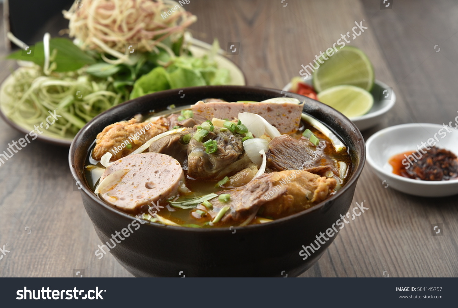 Bun Bo Hue Hue Noodles Noodles Stock Photo 584145757 | Shutterstock