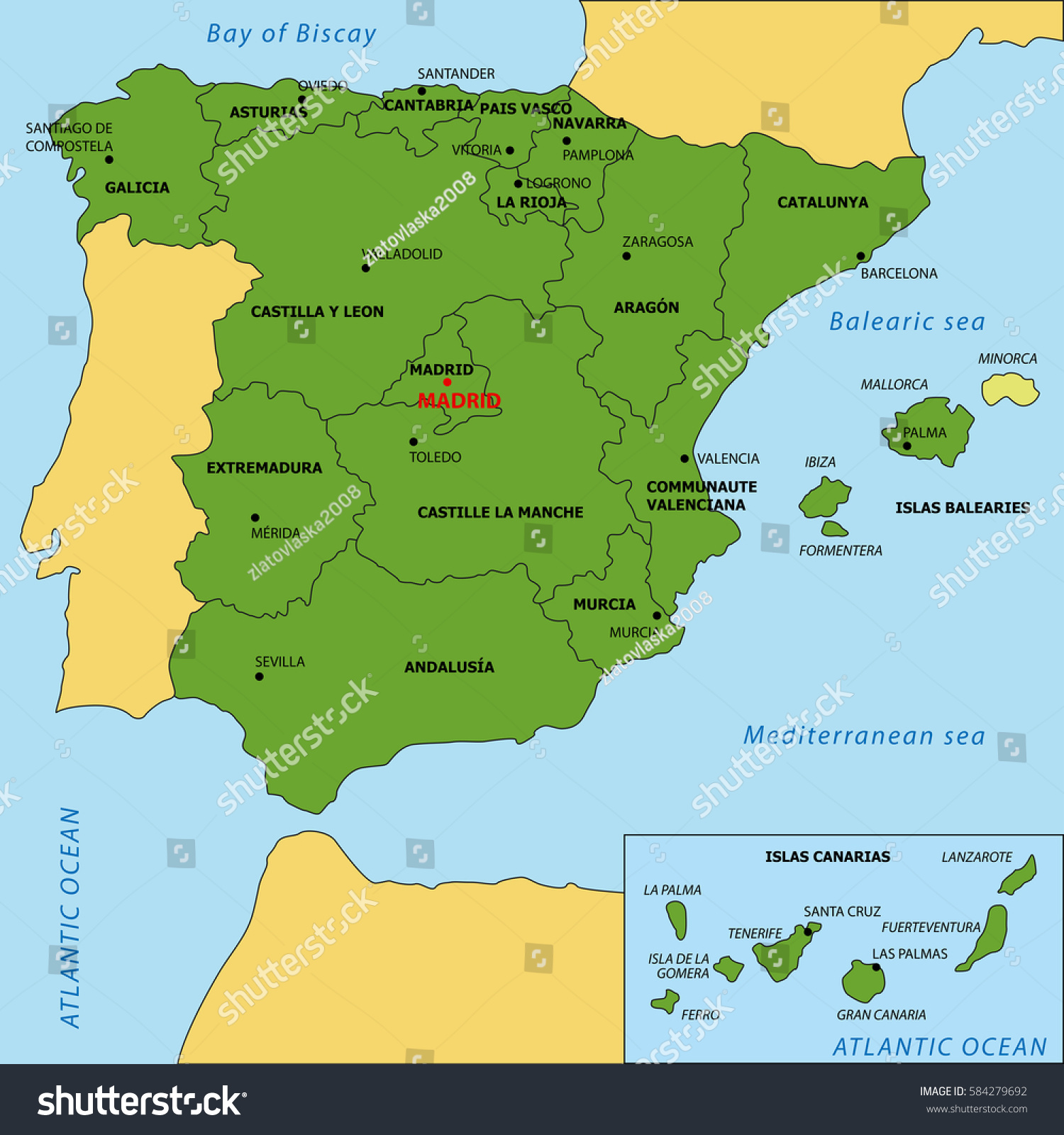 vector-map-spain-regions-their-capitals