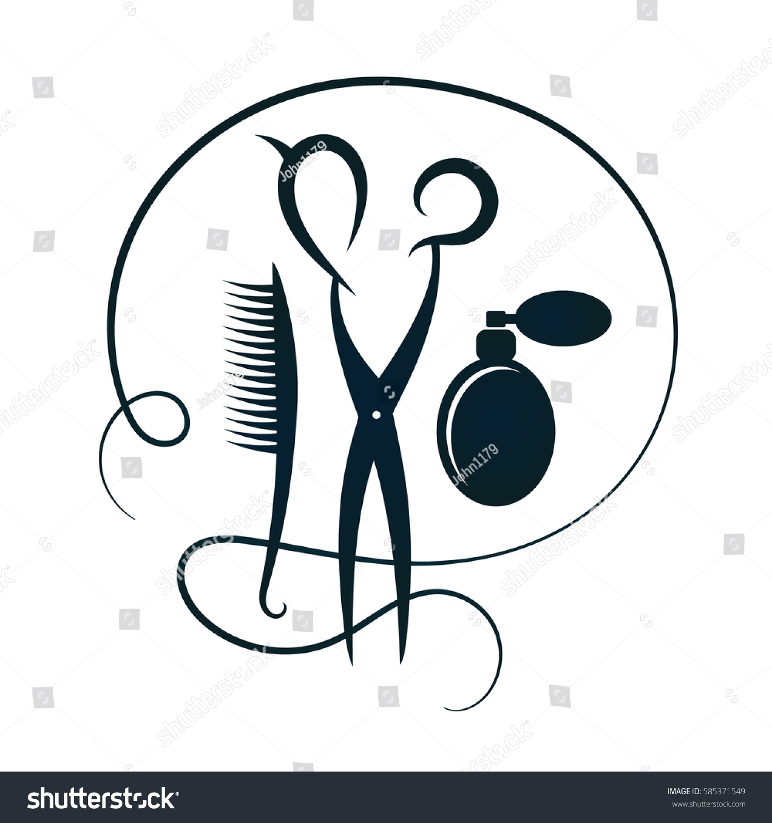 Эмблема мужского парикмахера