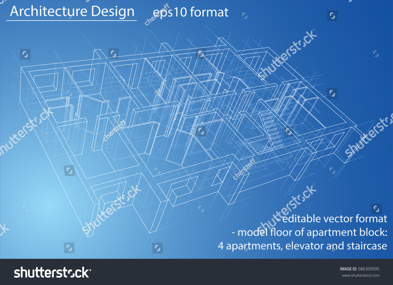 3d Rendering Vector Illustration Model Floor Stock Vector (Royalty Free ...