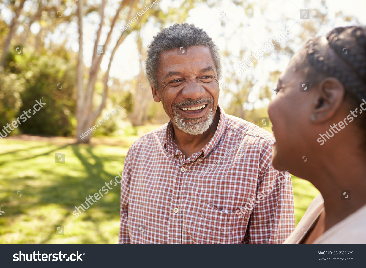 Outdoor Head Shoulders Shot Mature Couple Stock Photo Shutterstock