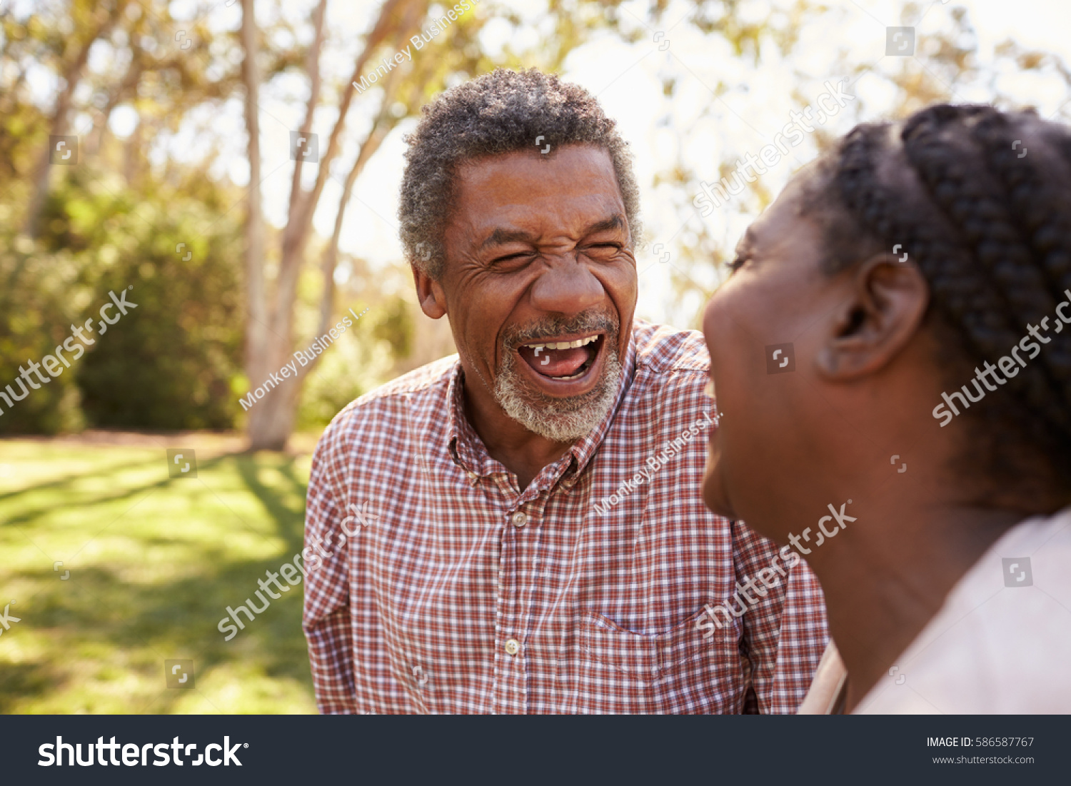 Outdoor Head Shoulders Shot Mature Couple Stock Photo Shutterstock