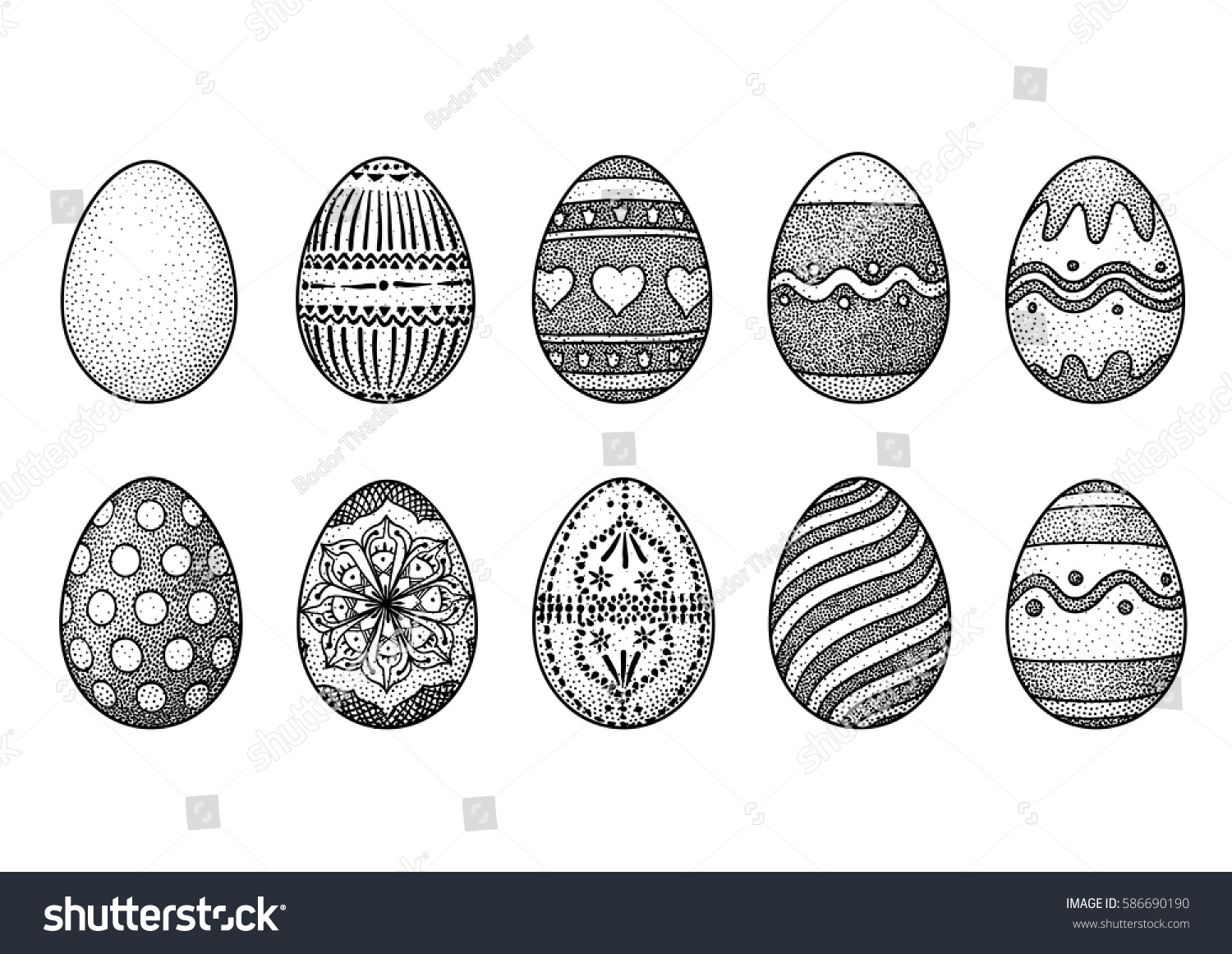 Пасхальное яйцо Графика