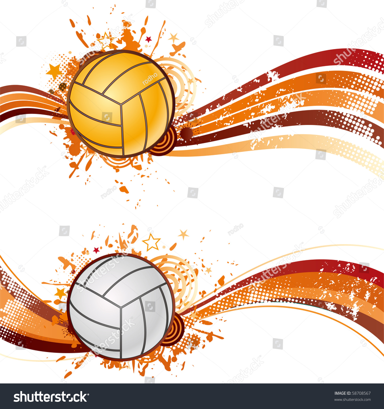 Рамка с волейбольным мячом