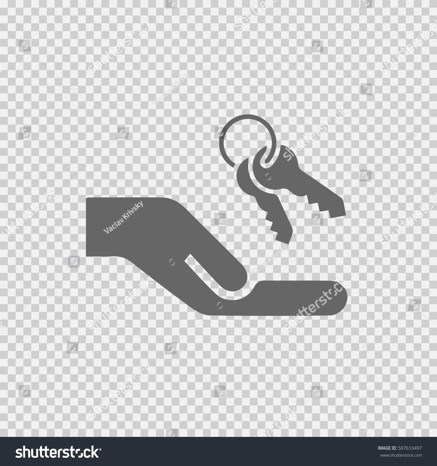 Keys Hand Vector Icon Eps Stock Vector Royalty Free Shutterstock