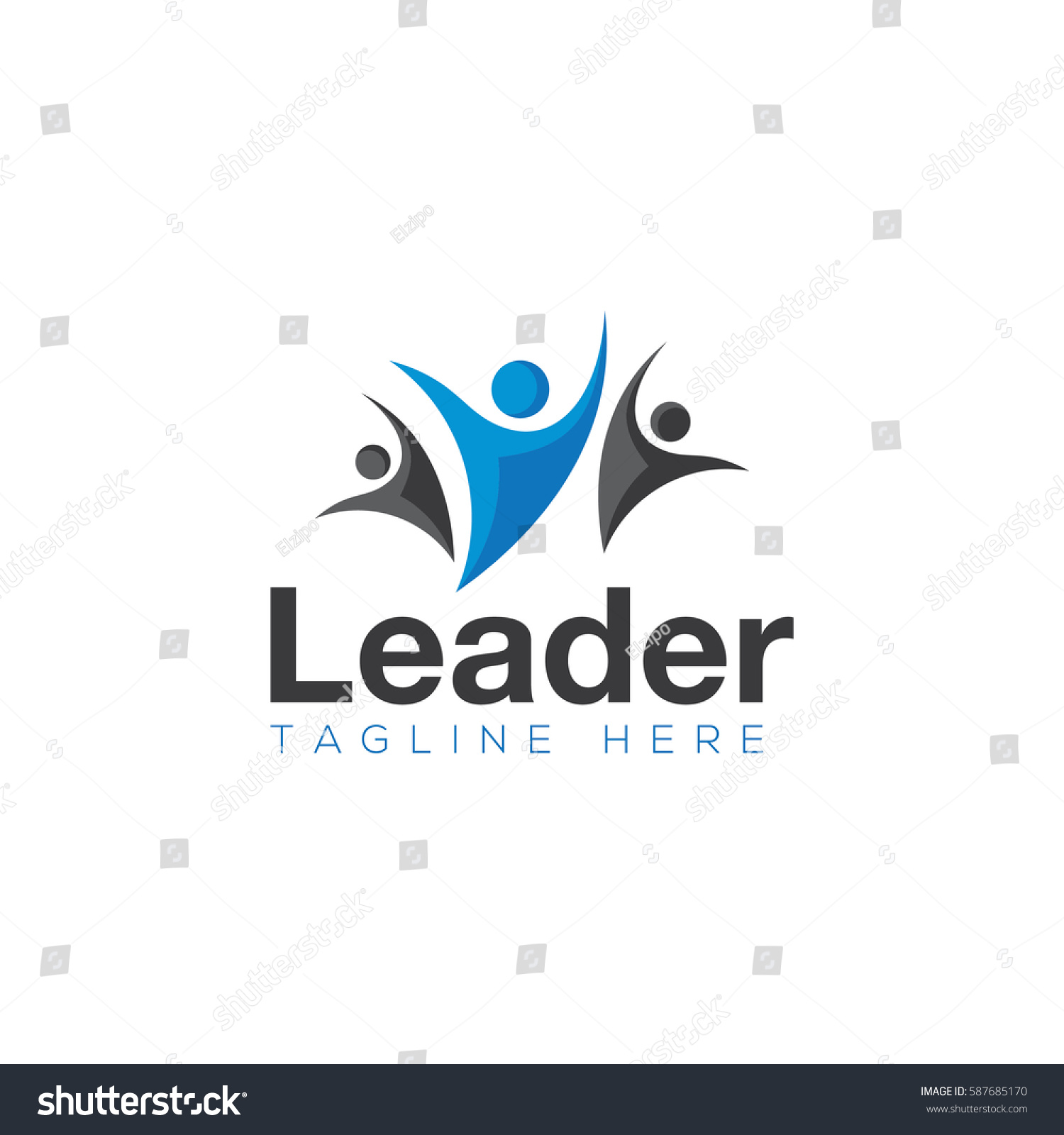 People Logo Design Stock Vector (Royalty Free) 587685170 | Shutterstock