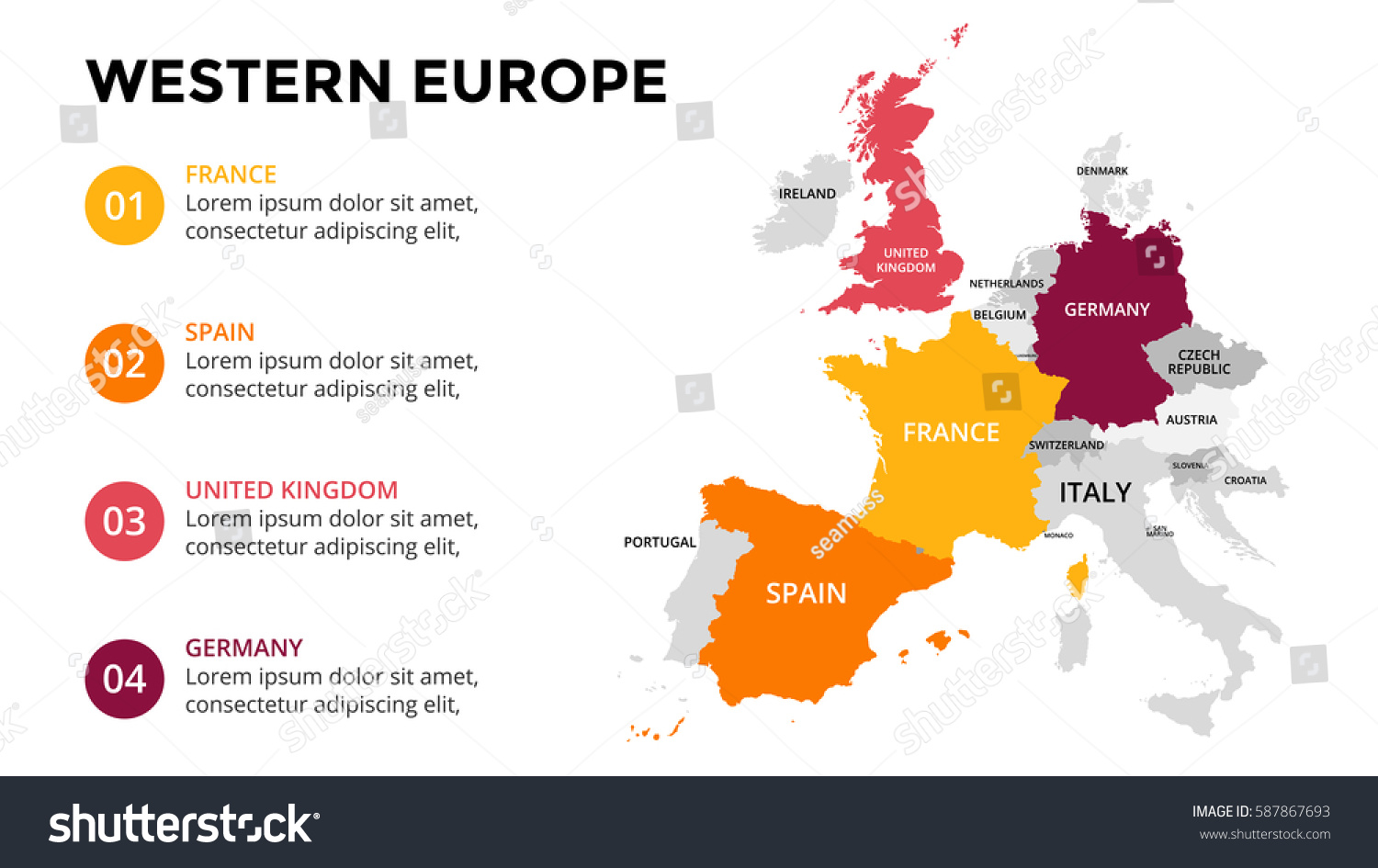 Западная Европа инфографика