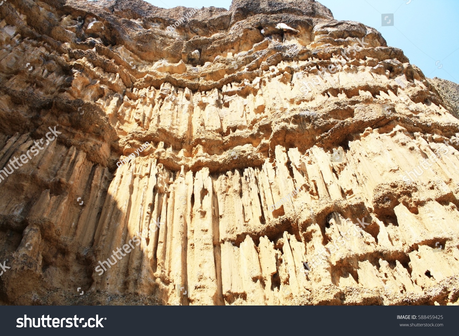 Cliff Pillar Underground Natural Phenomenon Caused Stock Photo ...