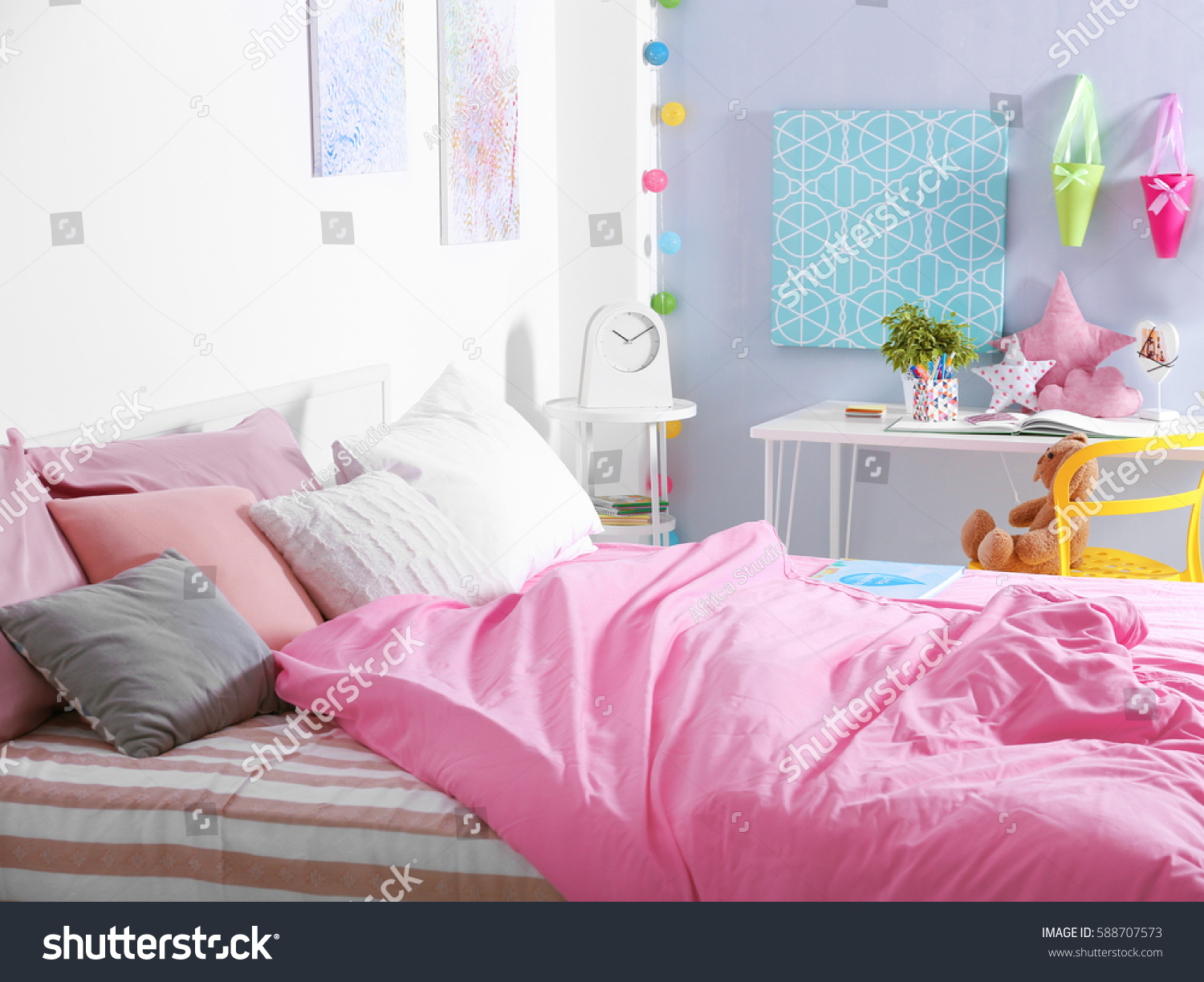 Interior Modern Teenage Room Stock Photo 588707573 Shutterstock