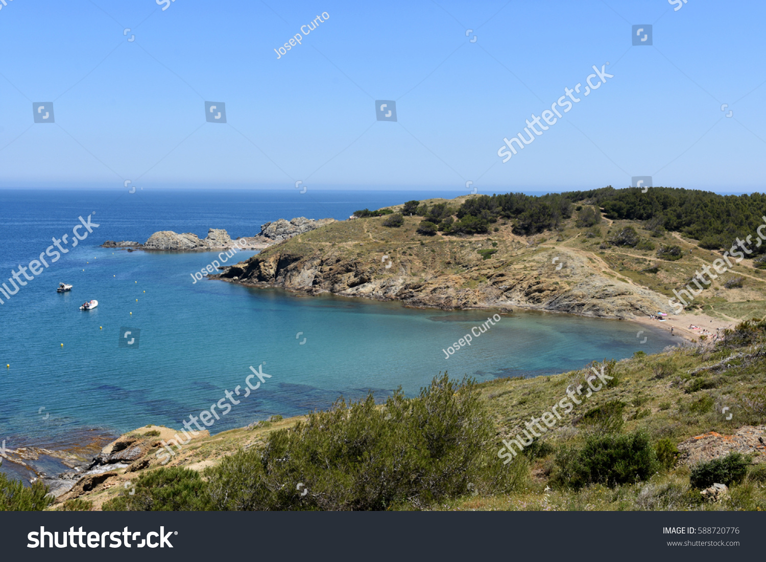 Beach Cape Ras Colera Girona Province Stock Photo 588720776 | Shutterstock