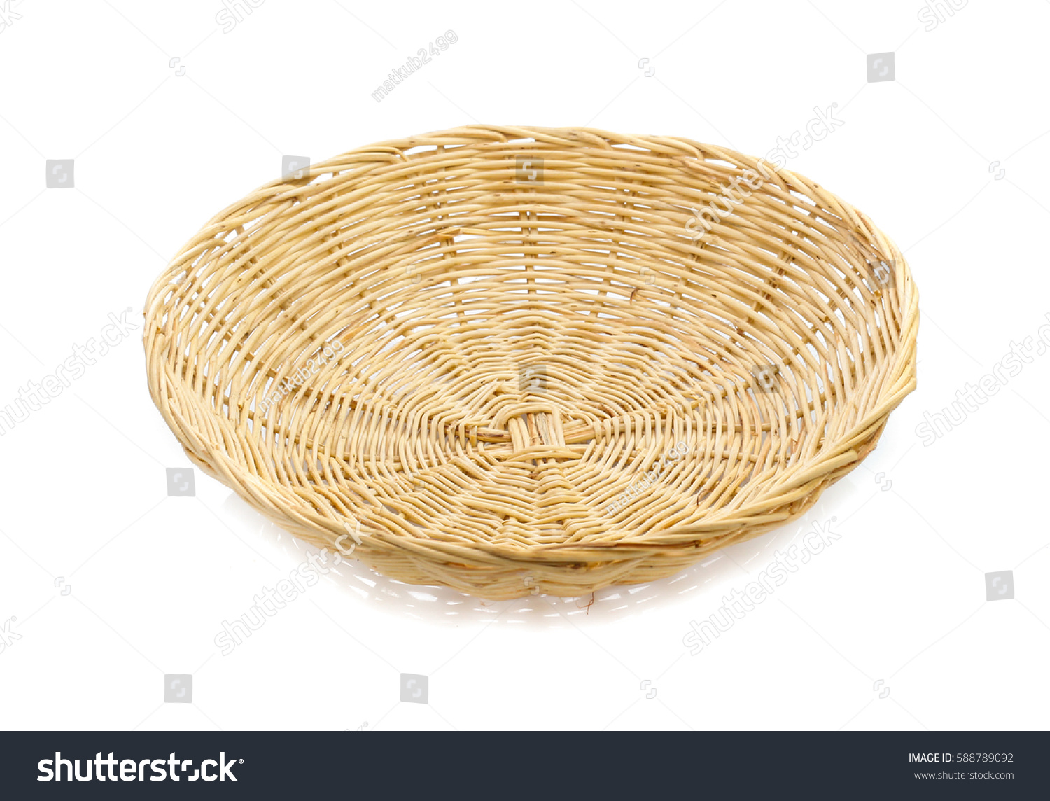 Basket Isolated On White Background Stock Photo 588789092 | Shutterstock