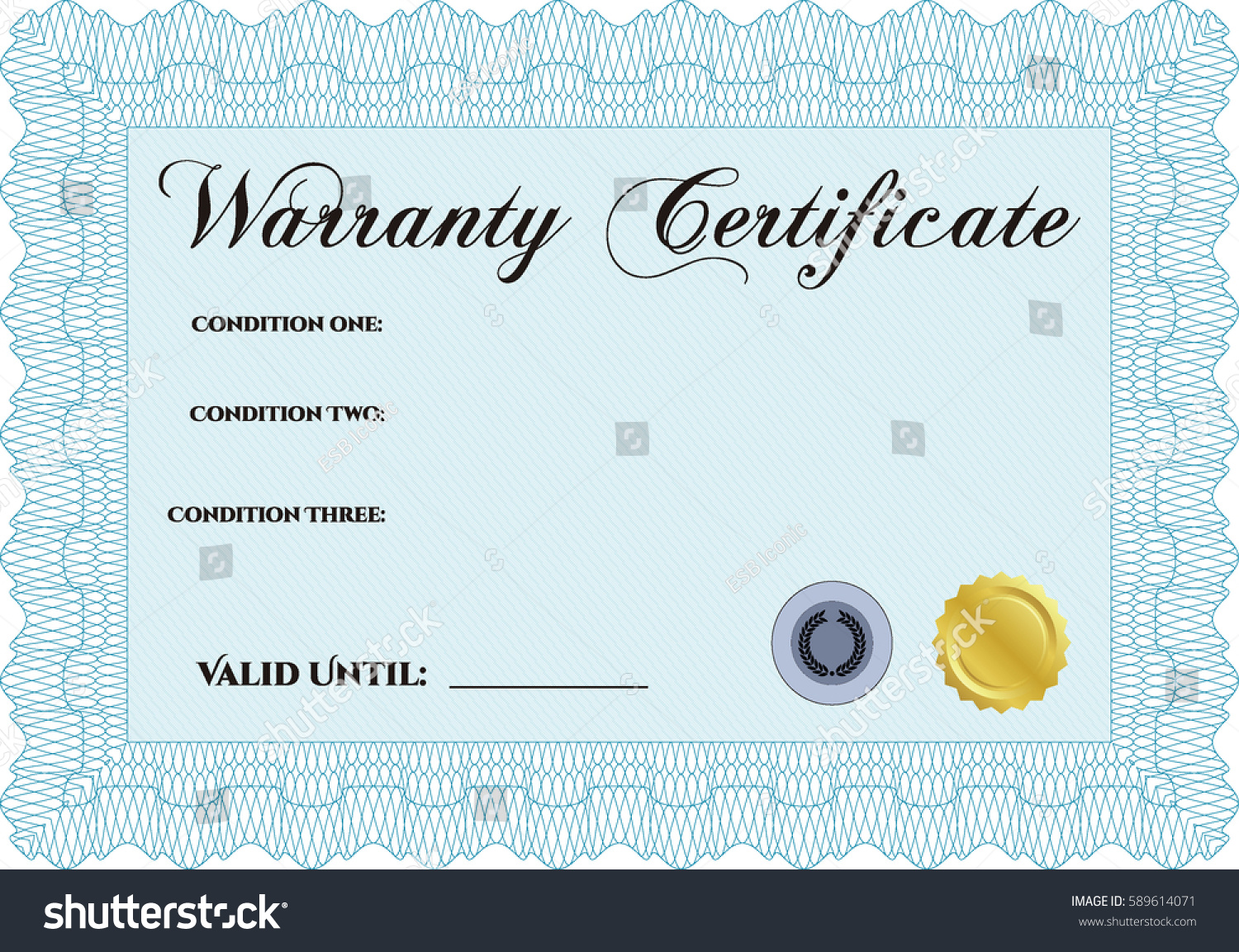 guarantee certificate template