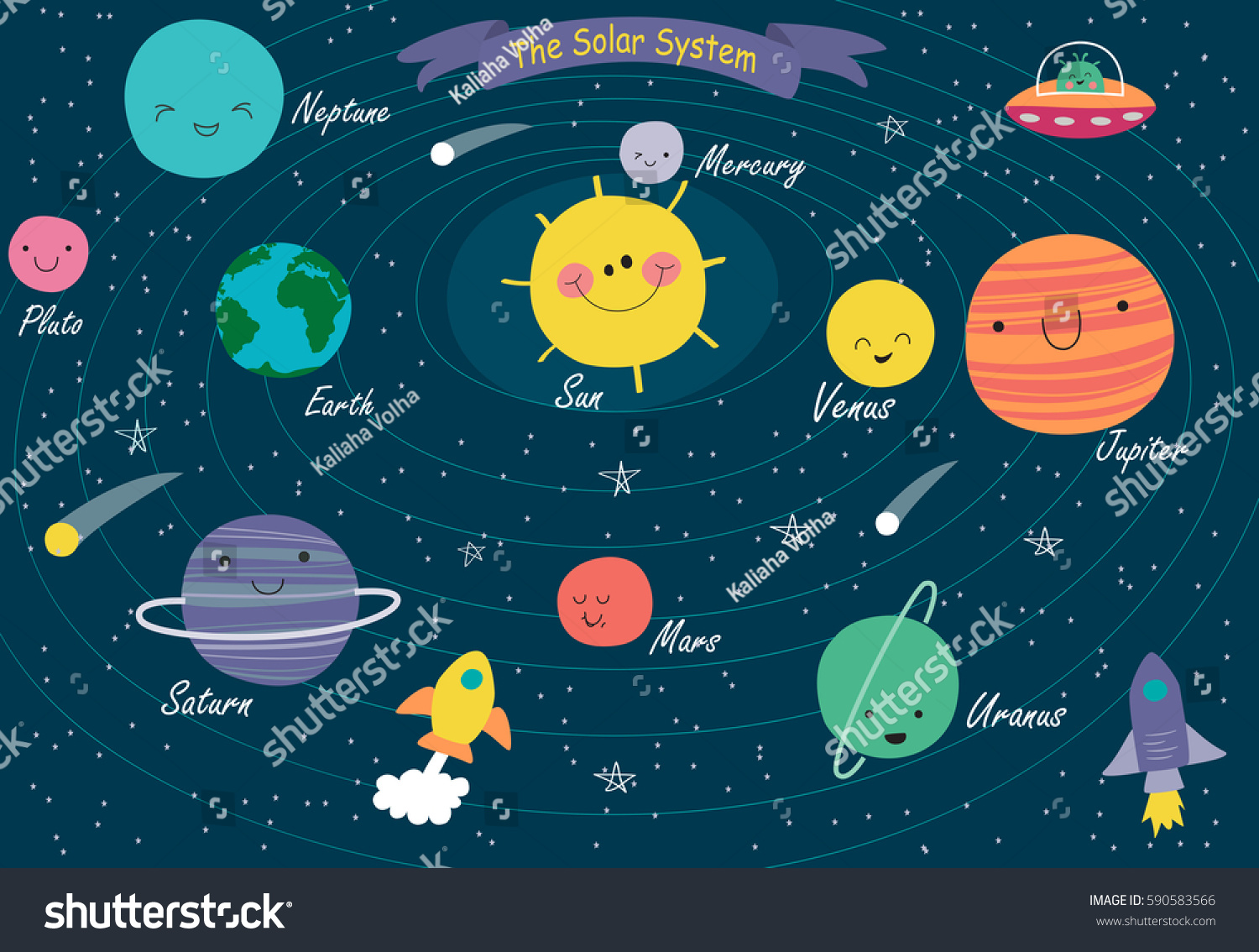 Рисуем картину планеты солнечной системы