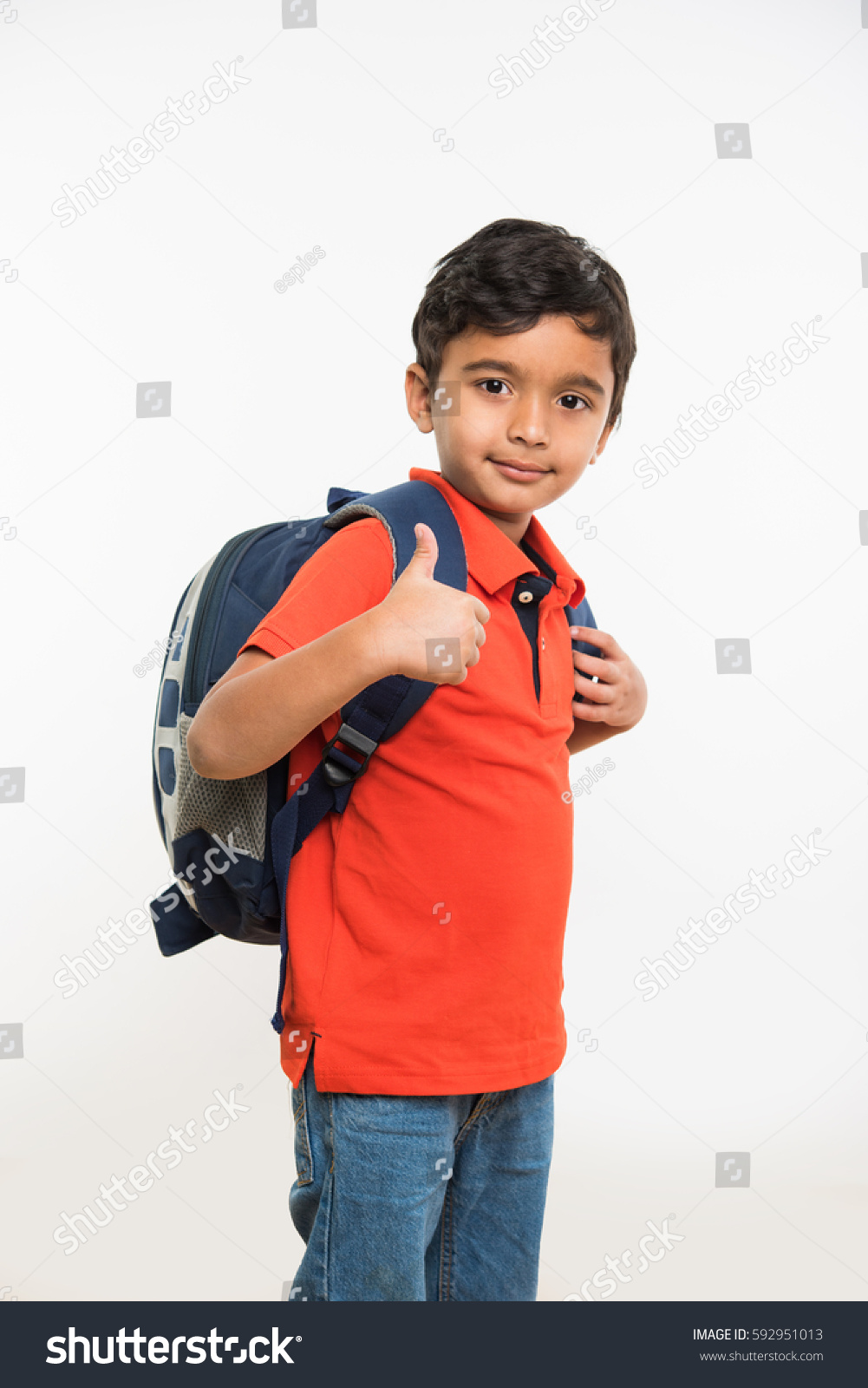 Indian Cute Kid Boy Leaving Going Stock Photo 592951013 | Shutterstock