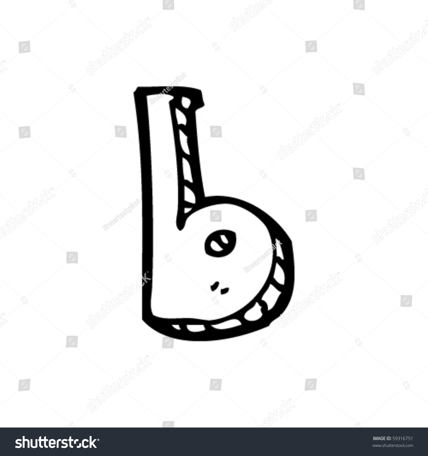 Hand Drawn Letter B Stock Vector (Royalty Free) 59316751 | Shutterstock