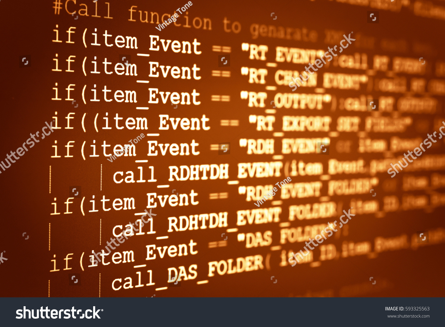 Programming Code Screen Software Developer Software ภาพสต็อก 593325563 ...