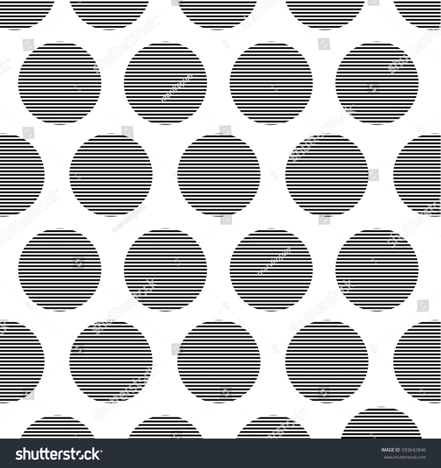 Black White Geometric Patterncircle Graphic Background Stock Vector ...