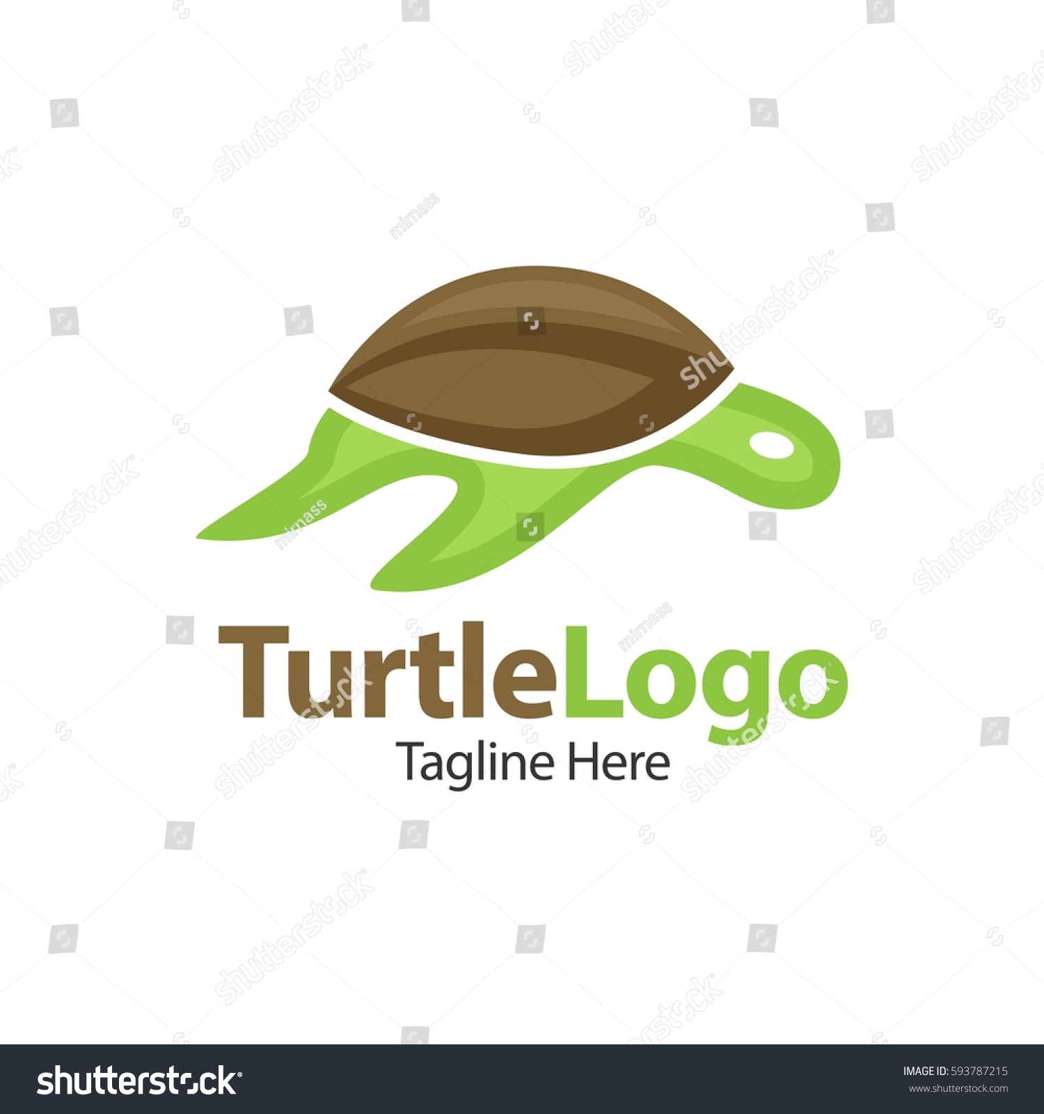 Turtle Tortoise Element Concept Logo Stock Vector (Royalty Free ...