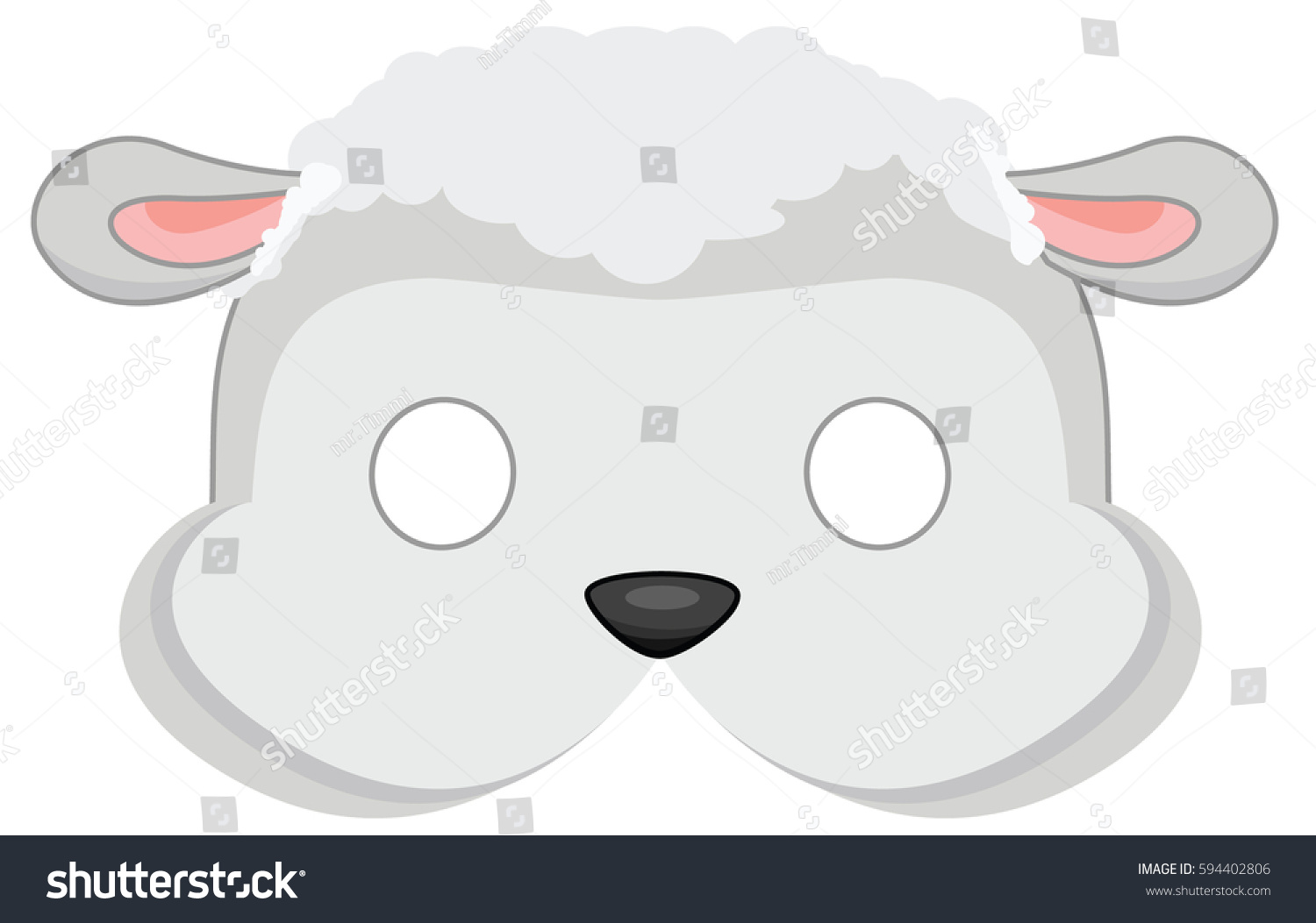 Арт маска овцы