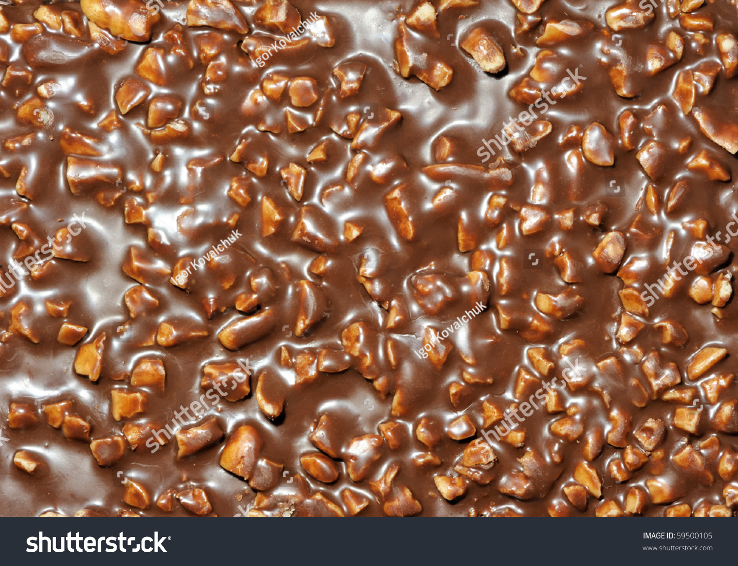 Шоколад с орешками текстура