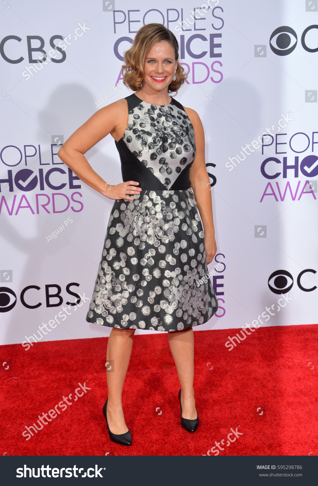 Stock Photo Los Angeles Ca January Actress Andrea Barber At The People S Choice Awards At The 595298786 