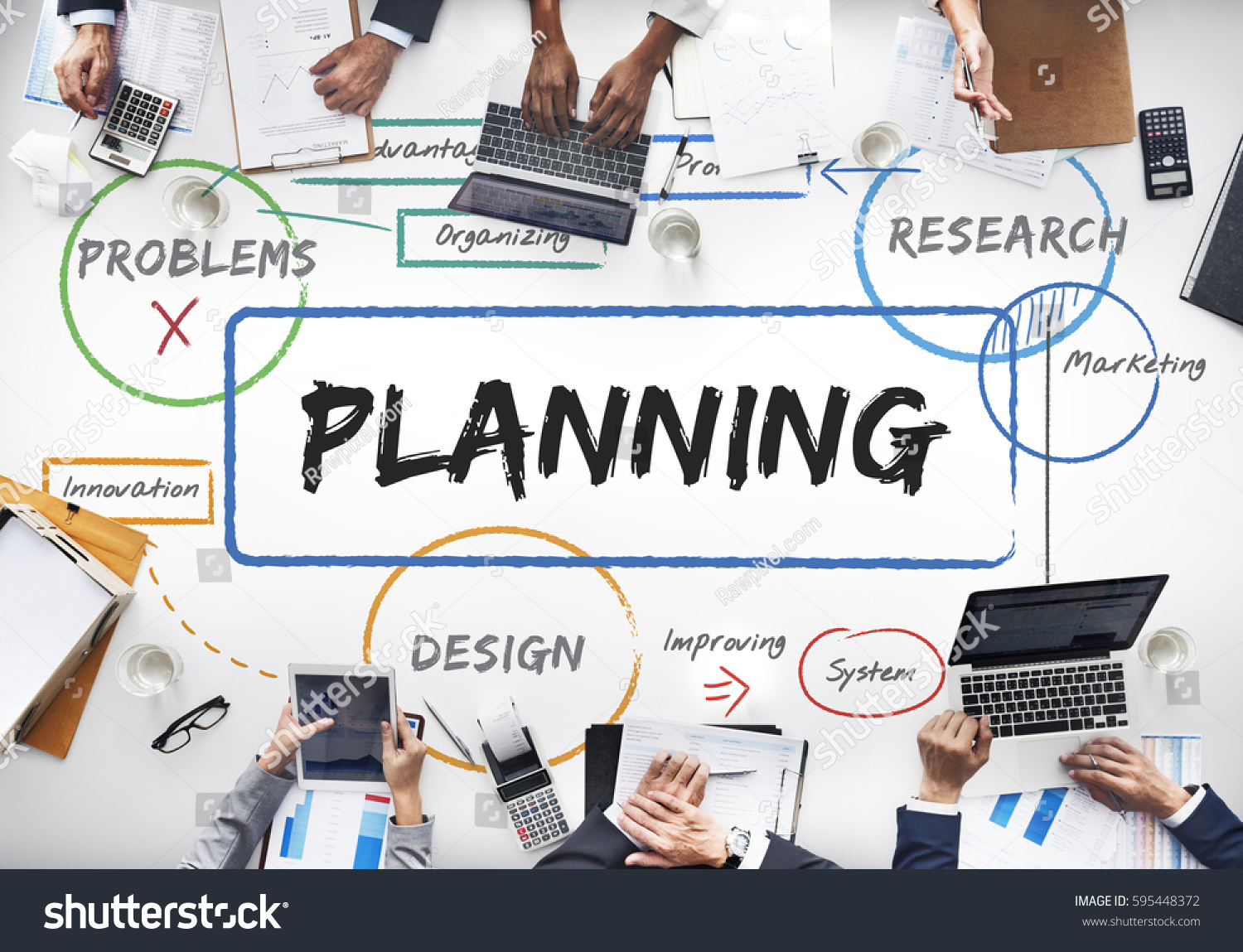 Business Planning Process Diagram Chart Stock Photo 595448372 ...