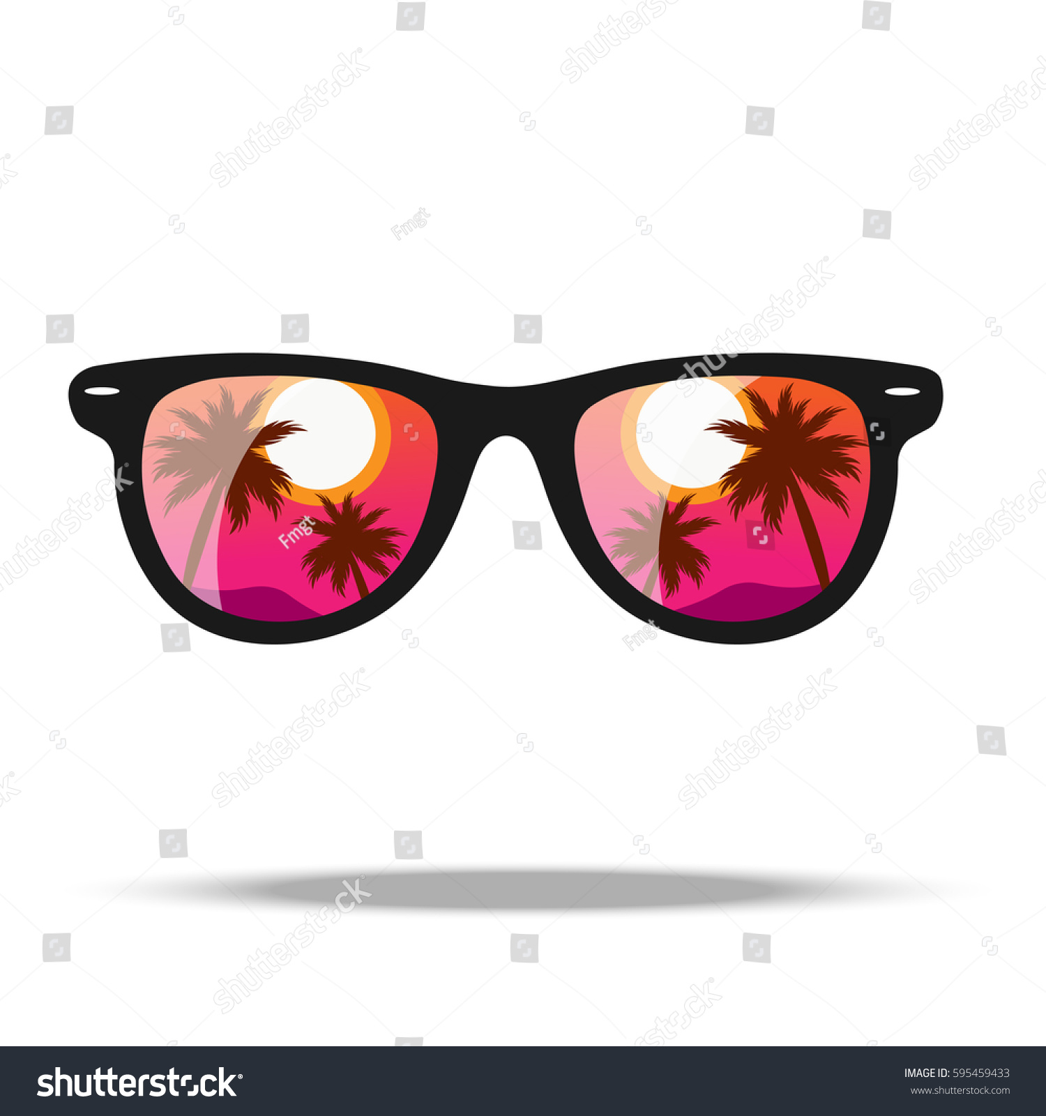 Sunglasses Vector Illustration Stock Vector Royalty Free 595459433 Shutterstock 